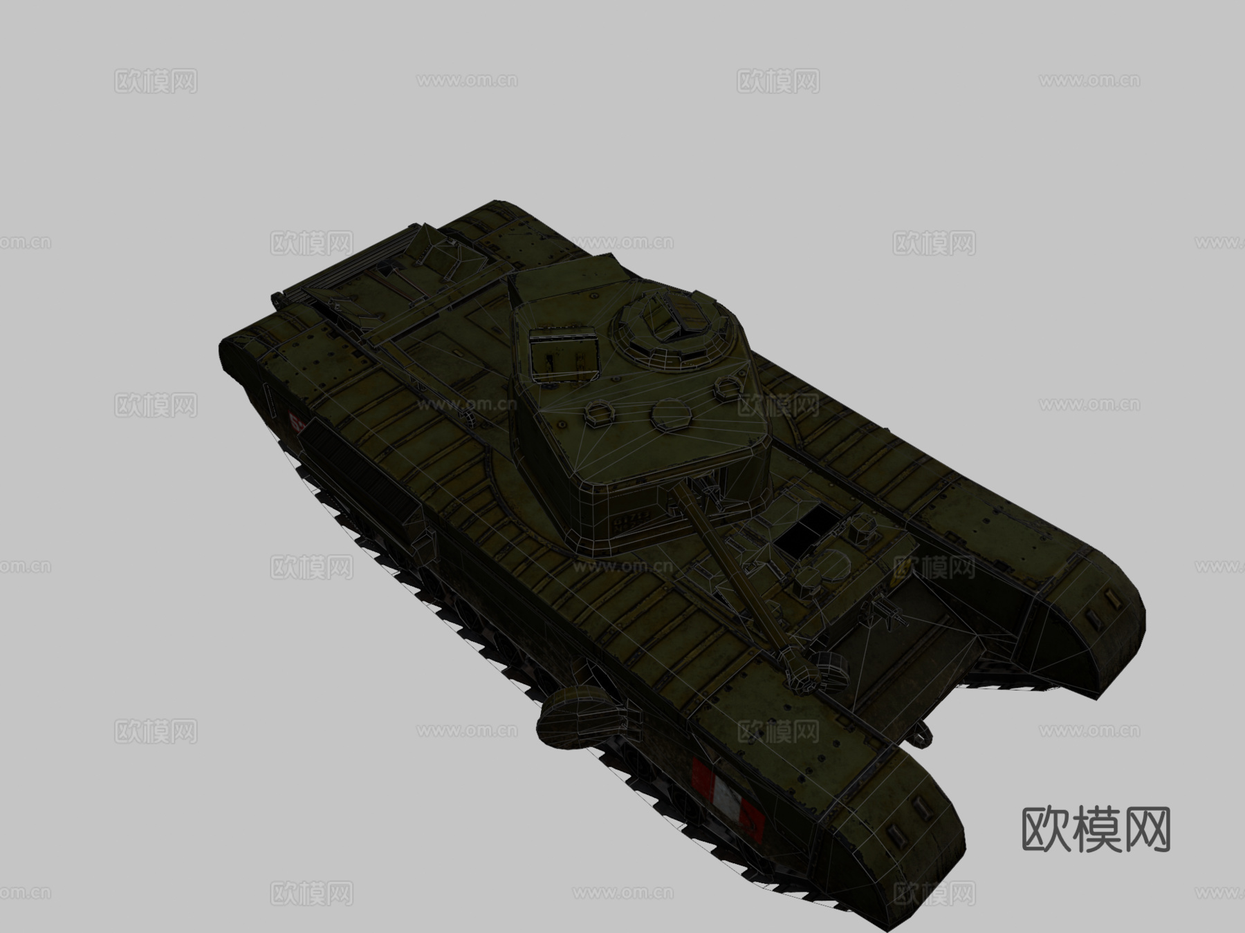 丘吉尔Mk.VII步兵坦克su模型