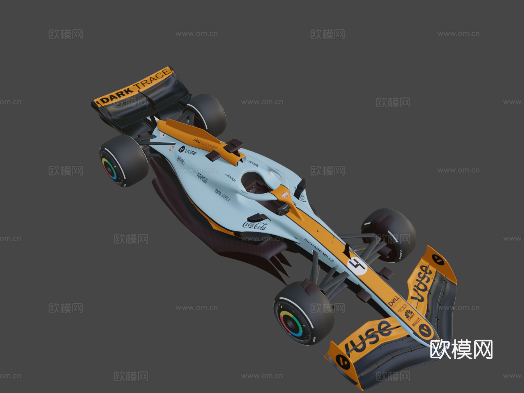 海湾迈凯伦F1 2022汽车su模型