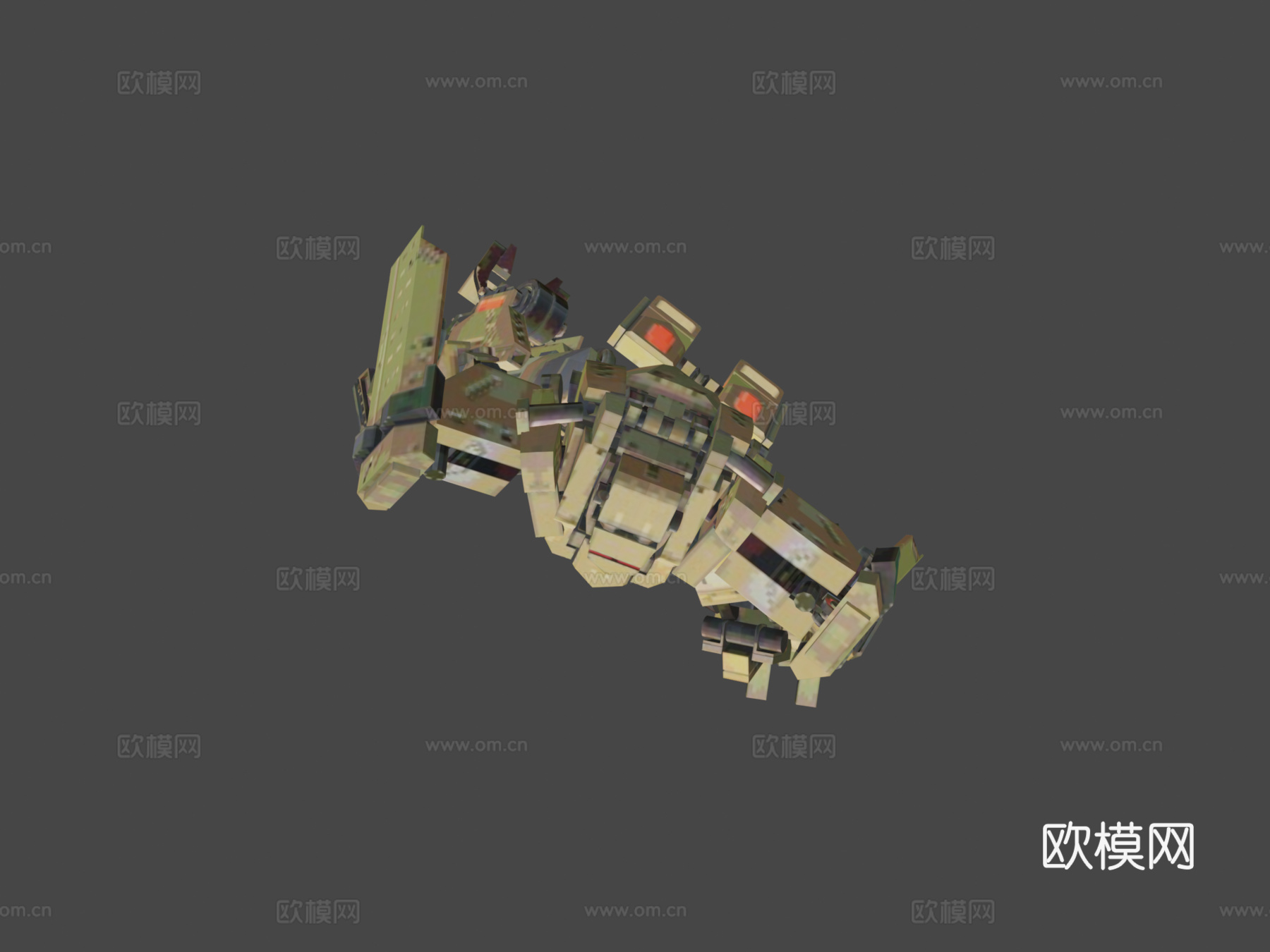 战争前线机甲概念su模型