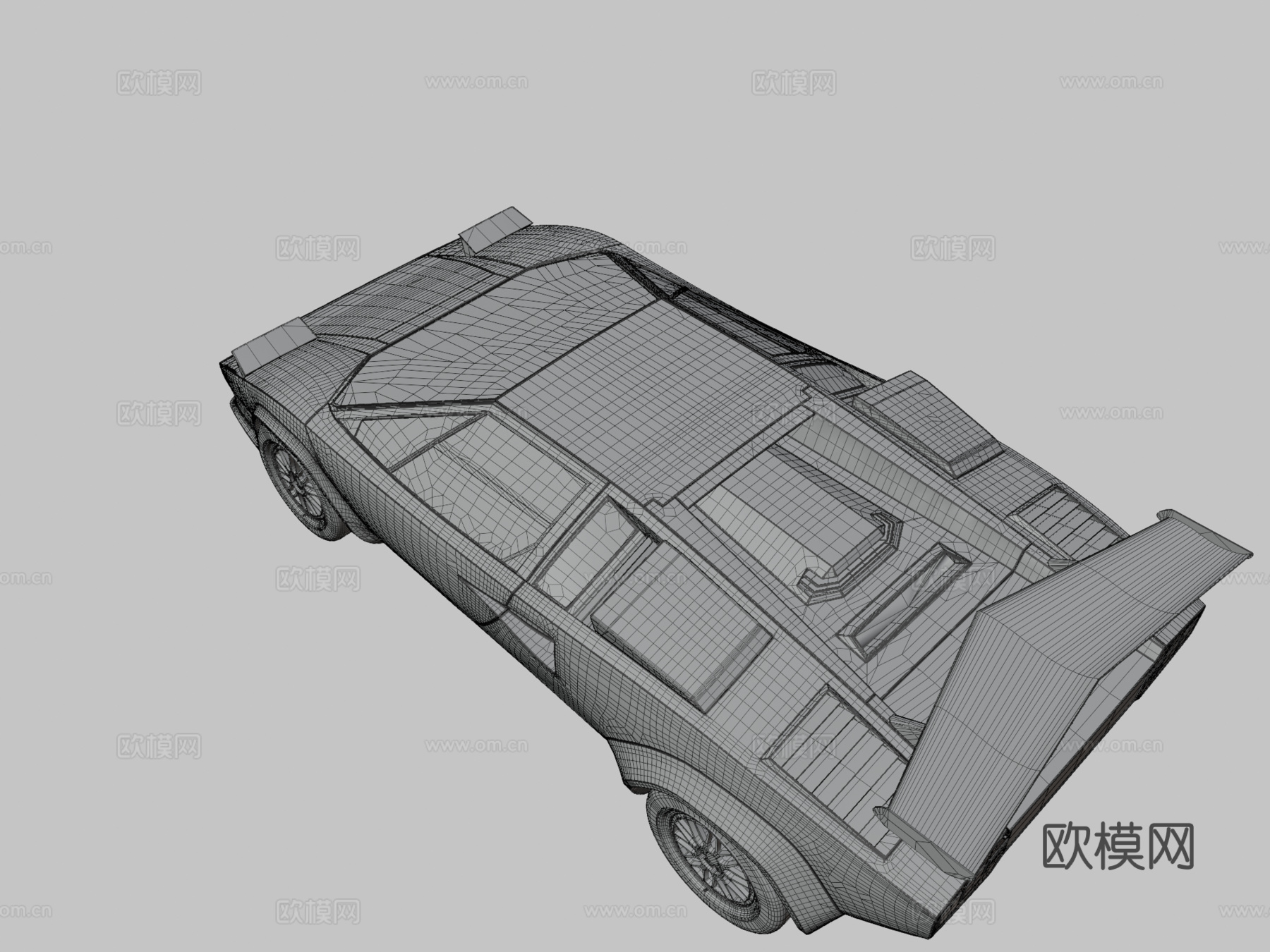 兰博基尼康塔什lp500s-特别50万观看su模型