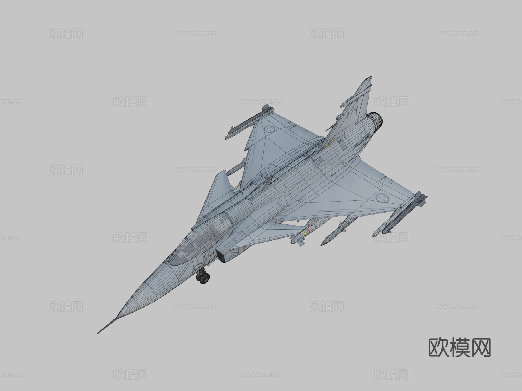 JAS39鹰狮战斗机su模型