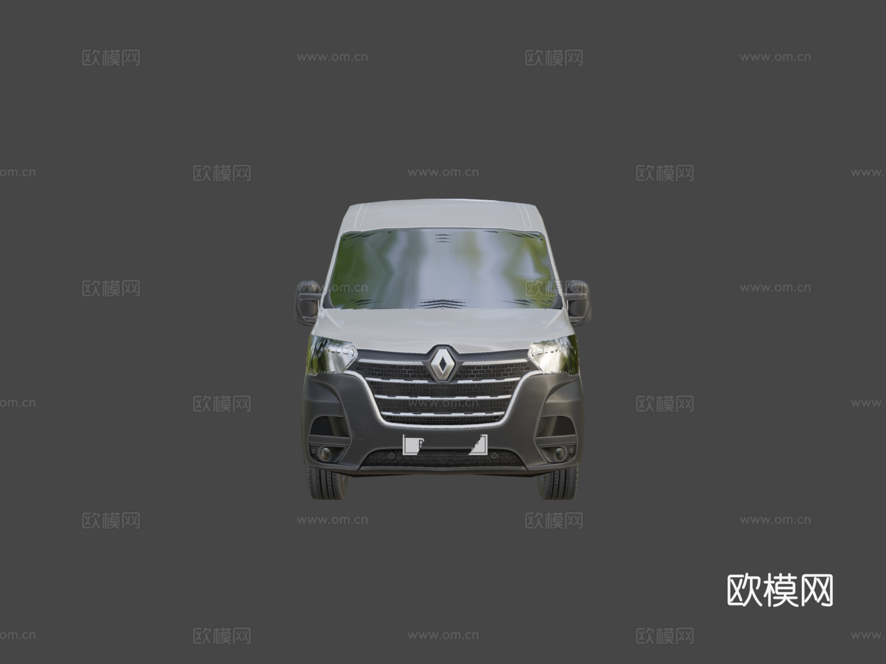 雷诺Master L2H2厢式货车2020款su模型