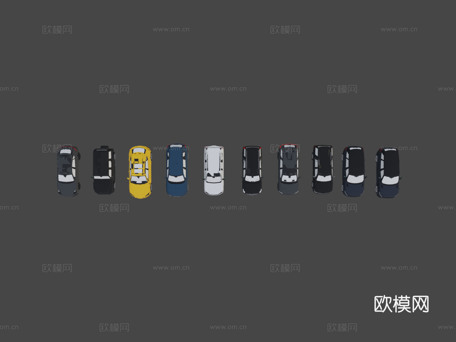 低多边形 9 SUV 包su模型