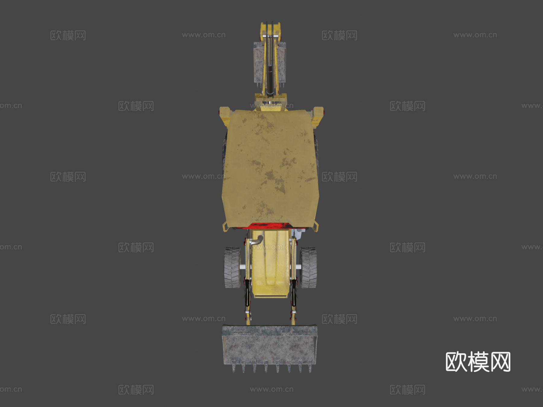 JCB反铲装载机su模型