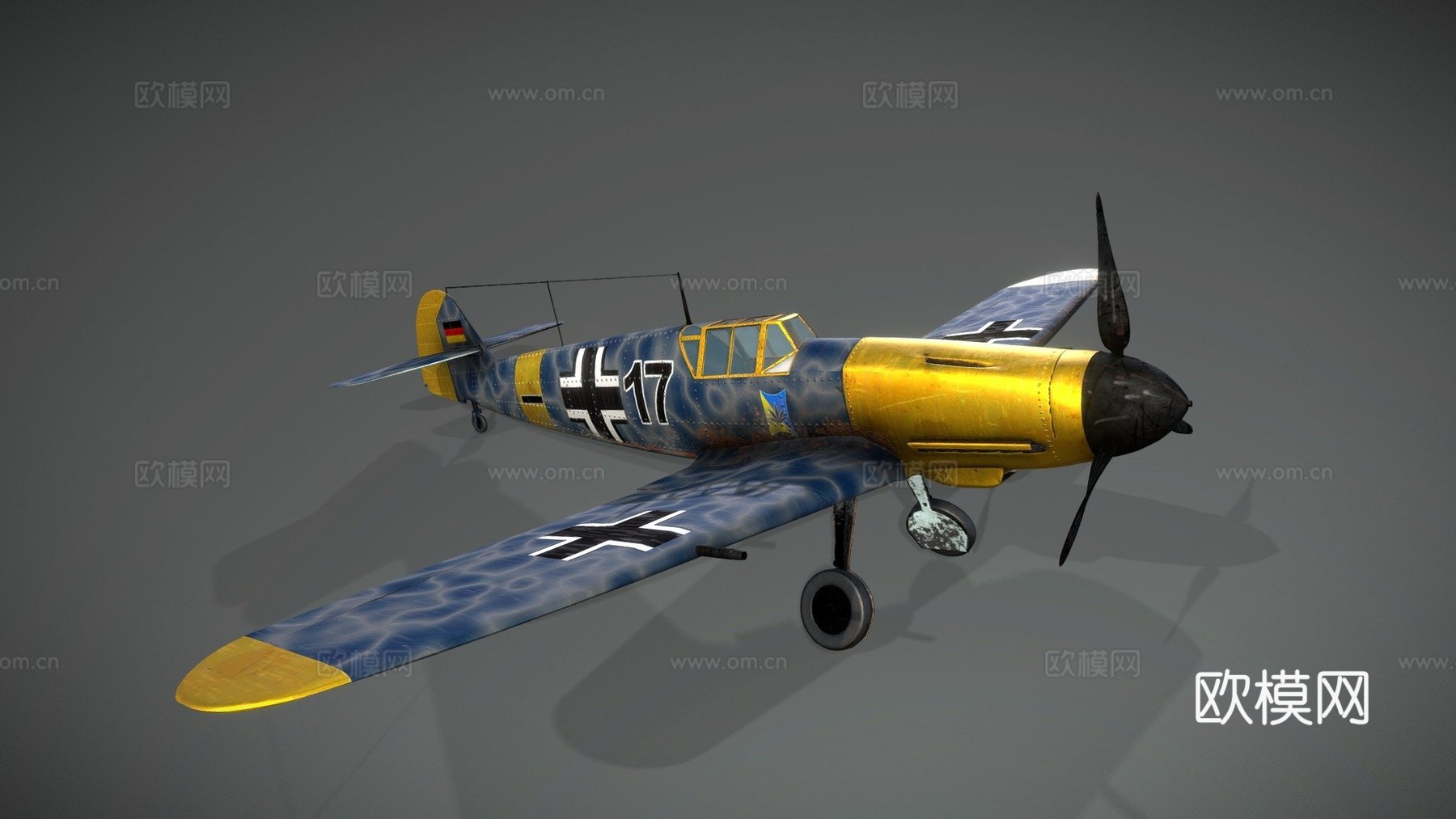 BF 109 F-2梅塞施密特战斗机su模型