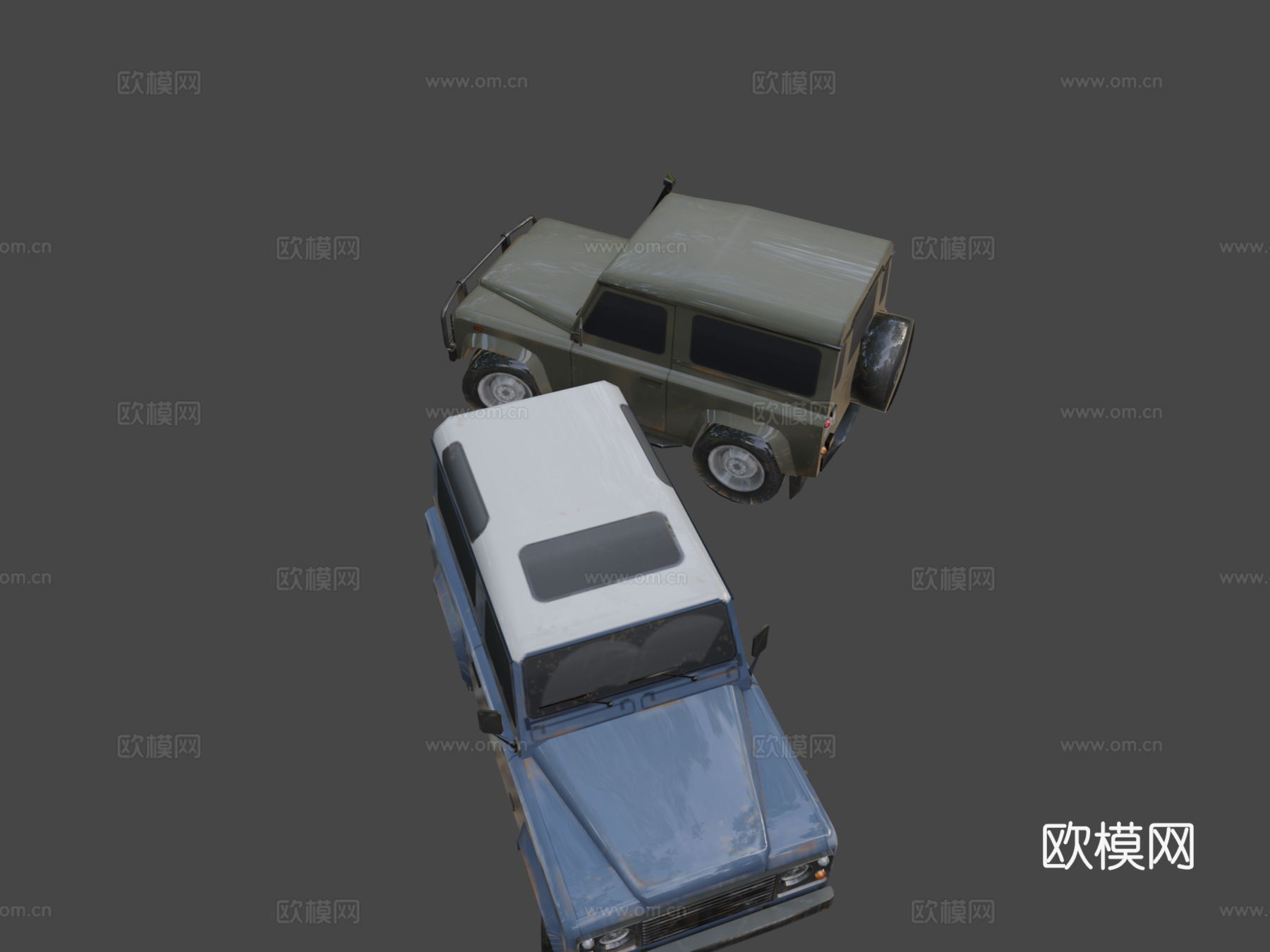 '89路虎卫士90su模型