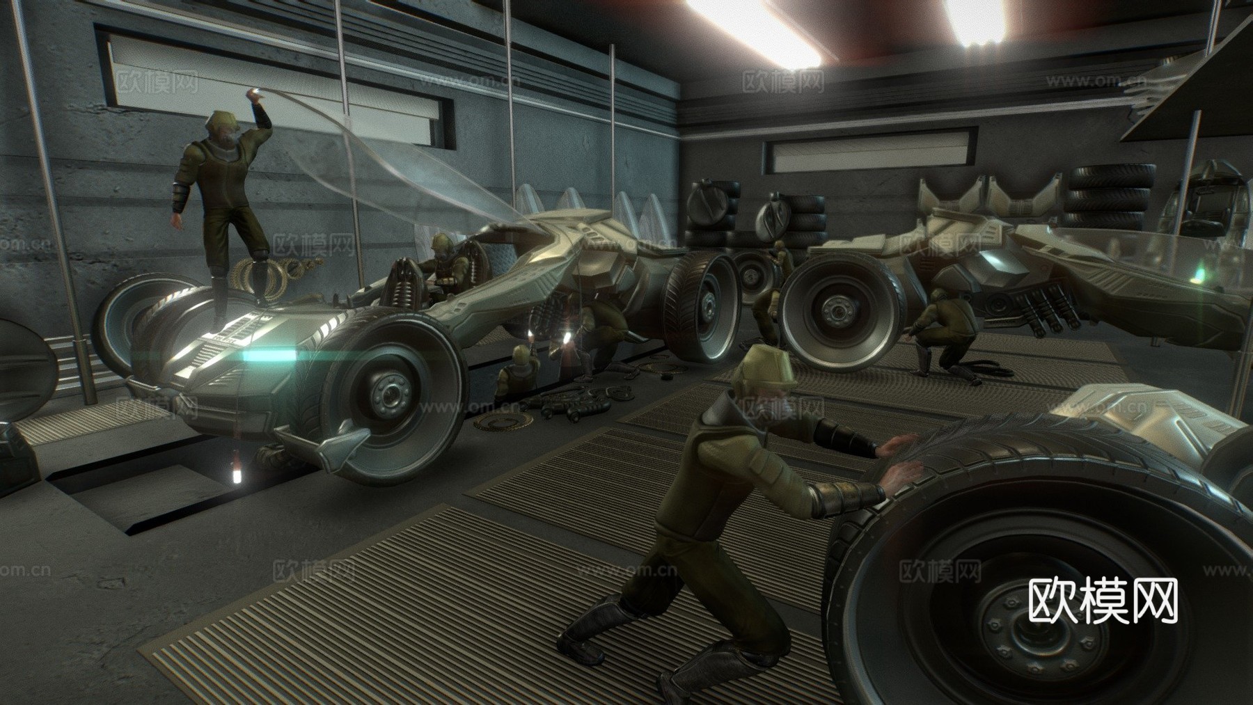 车间（渲染场景）su模型