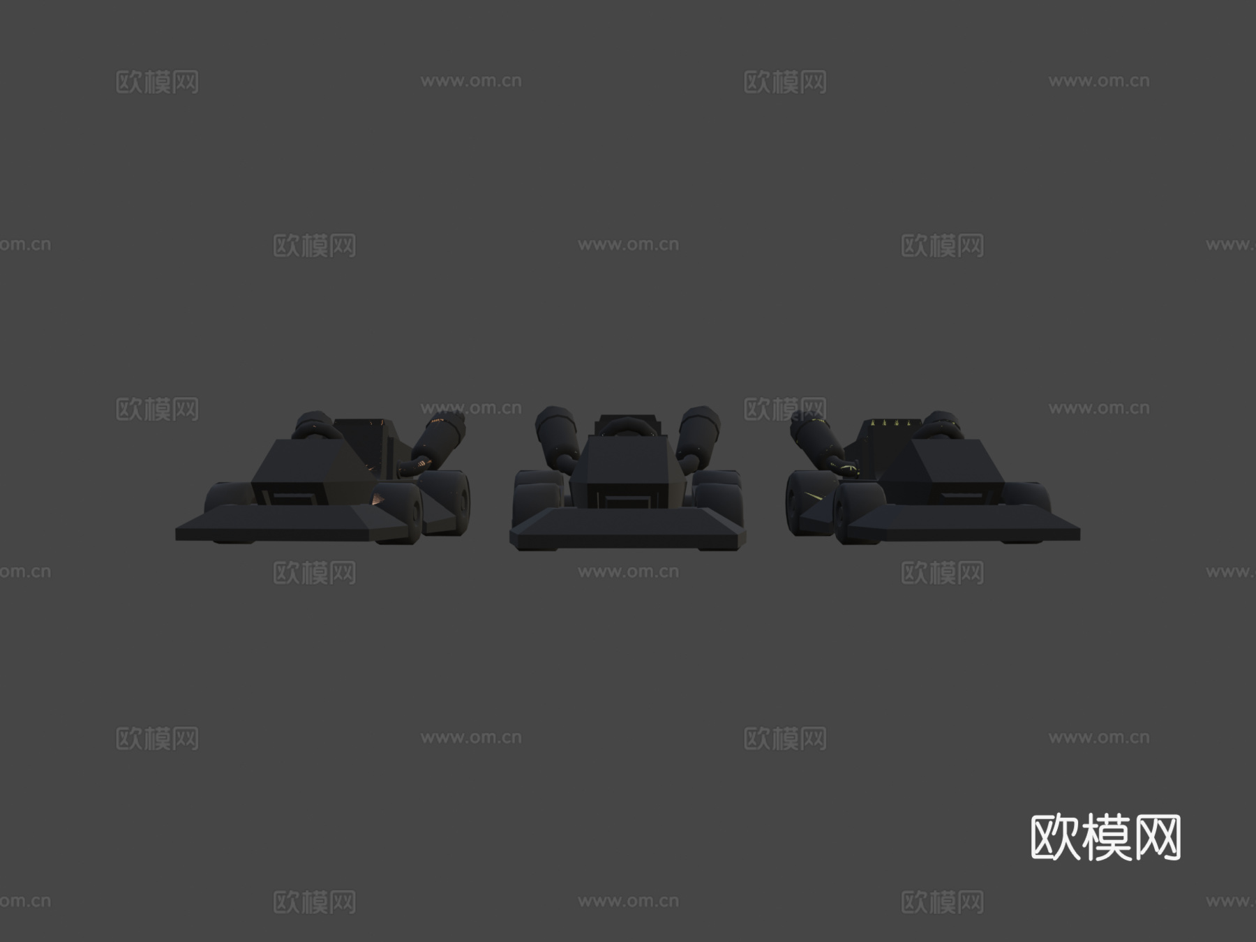 风格化卡丁车su模型