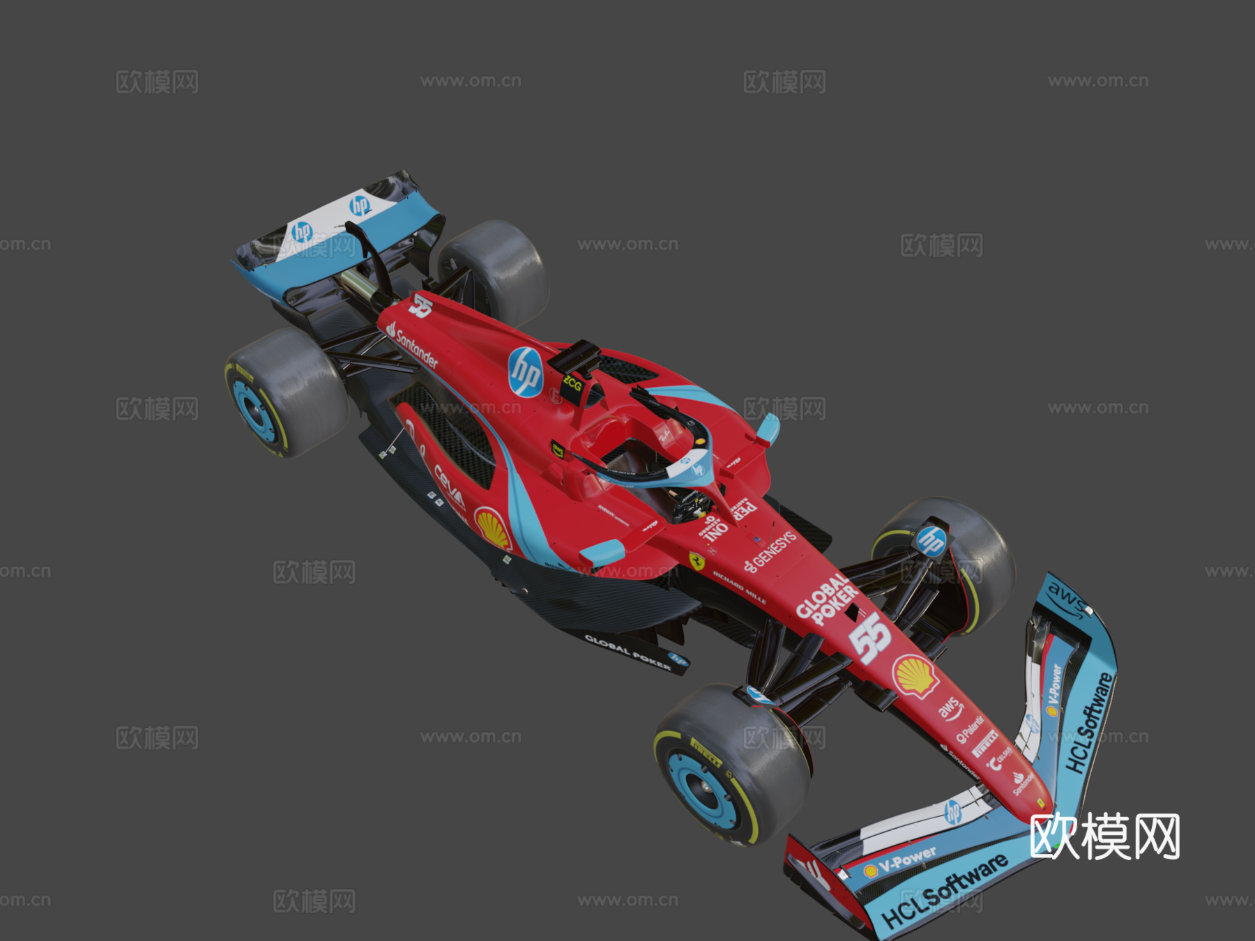 一级方程式法拉利SF-24su模型