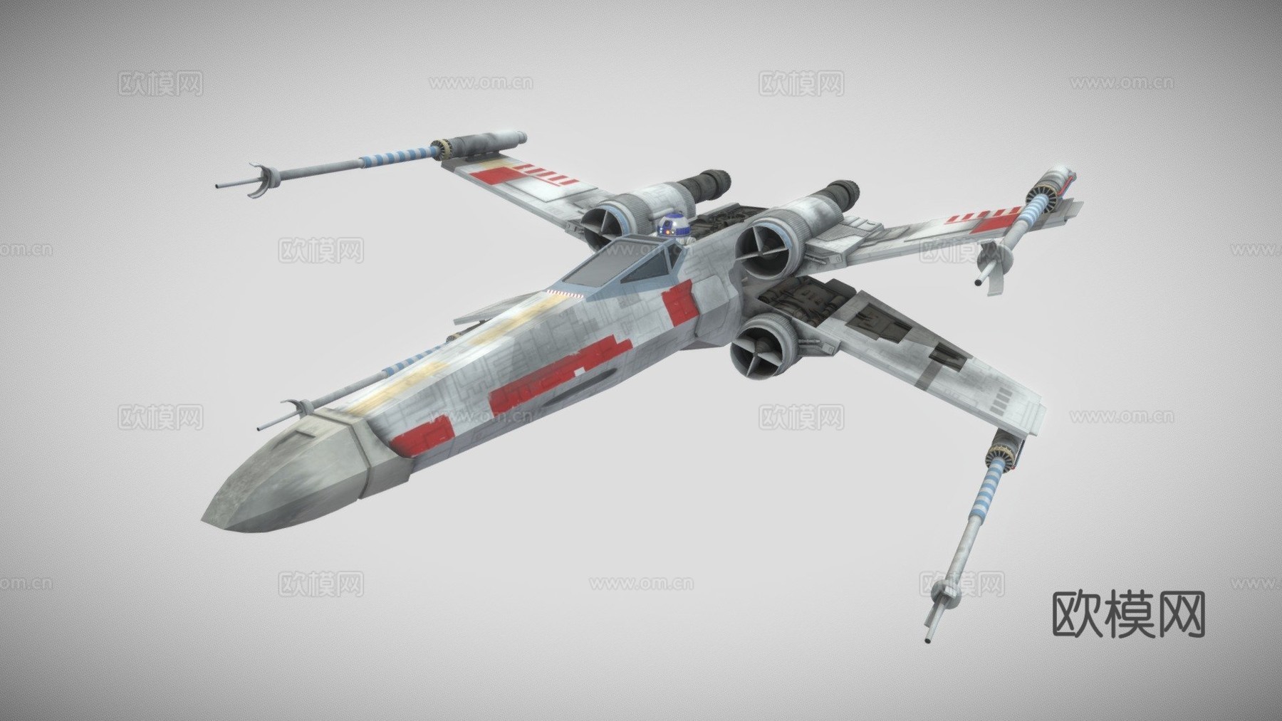 T-65 X翼星际战斗机-星球大战su模型