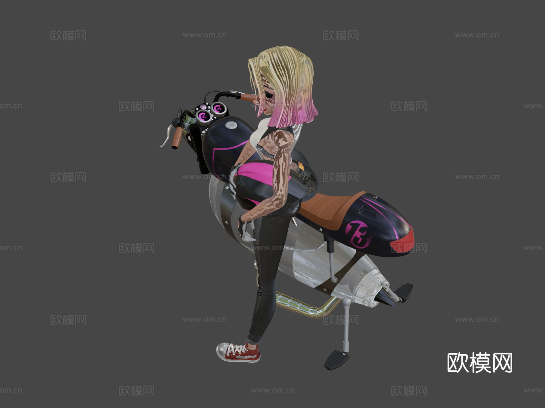 阿布里尔-女性角色su模型