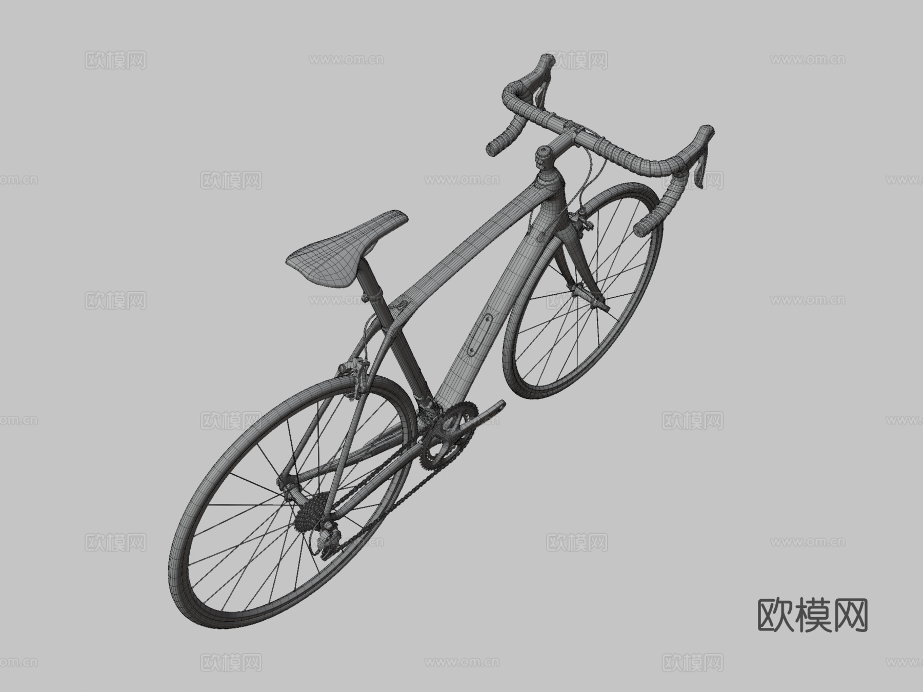 崔克自行车su模型