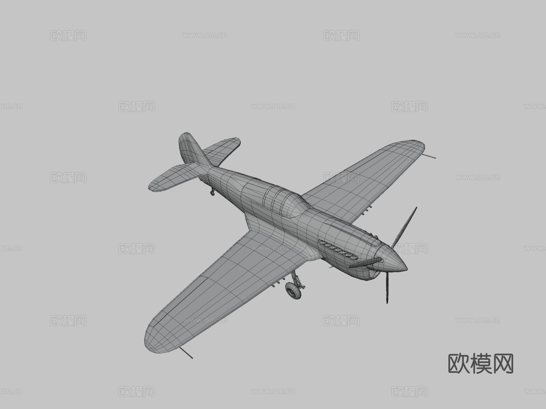 柯蒂斯 P40 飞机su模型