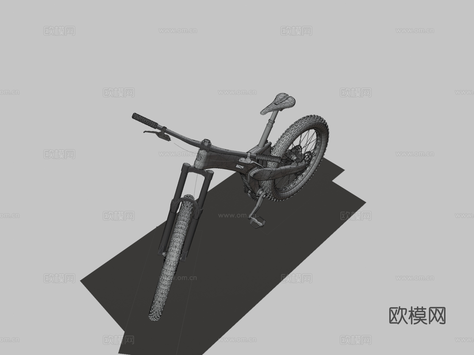 碳纤维车架自行车su模型