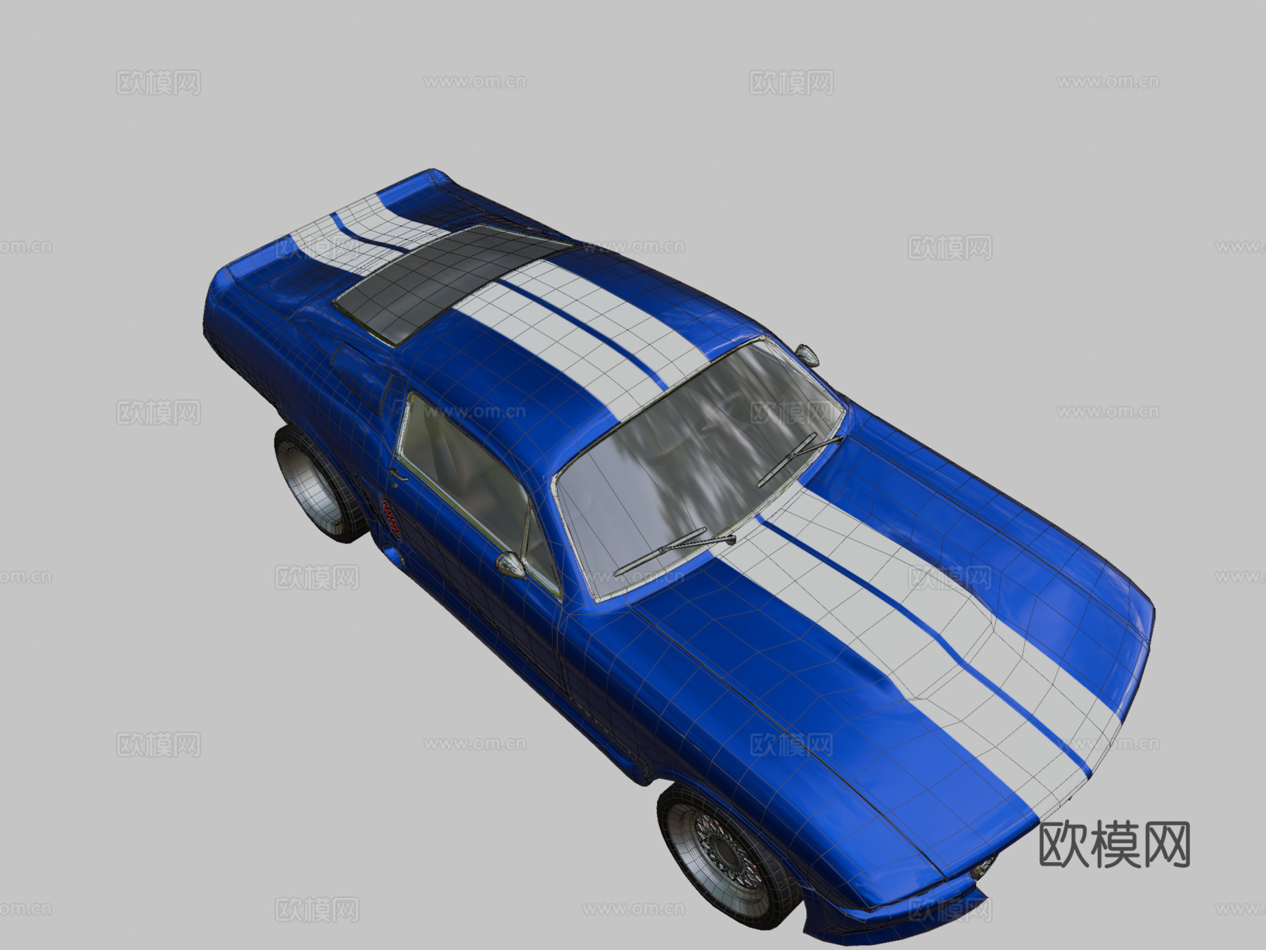 '67款野马su模型