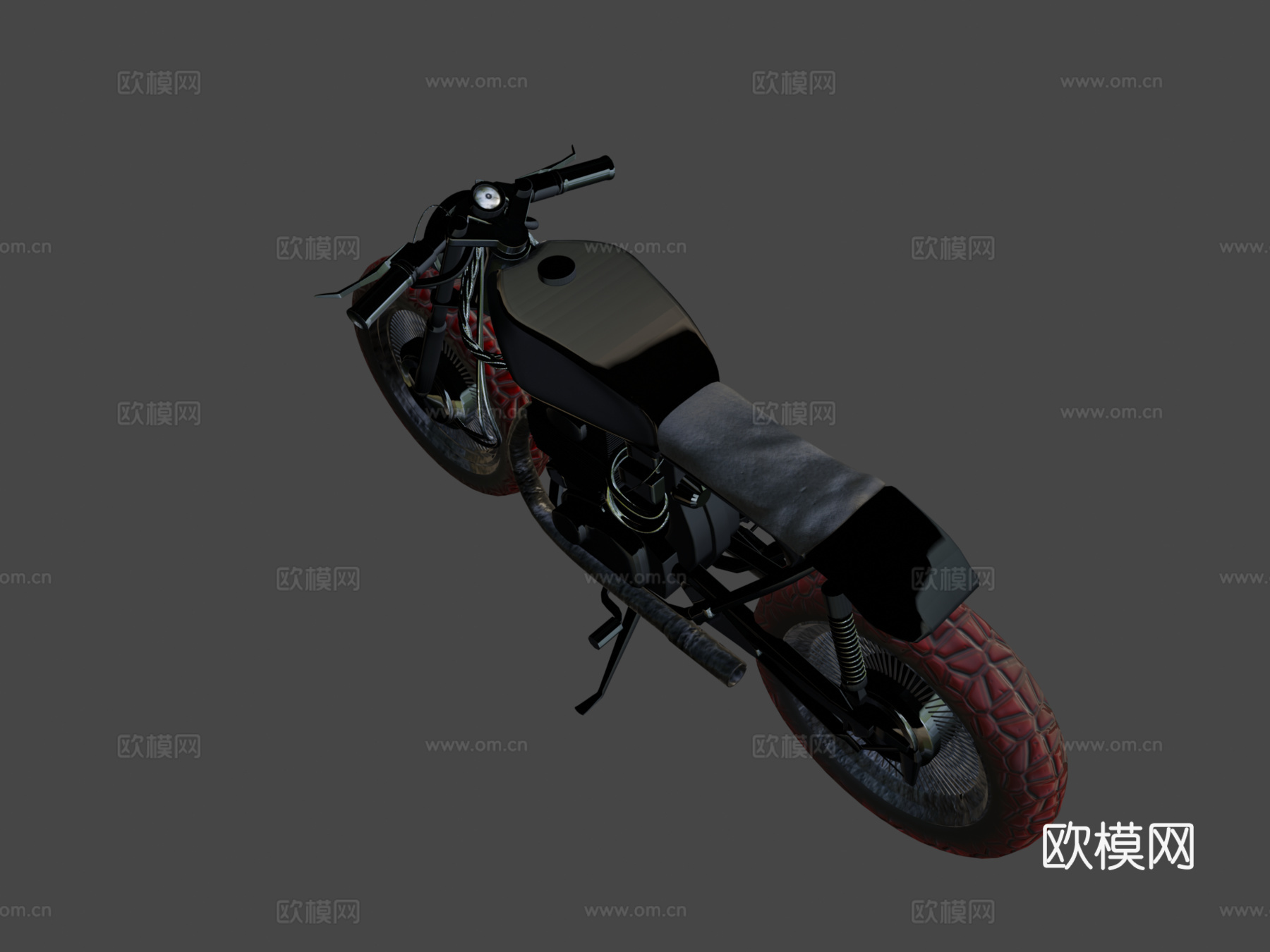 咖啡骑士摩托车su模型