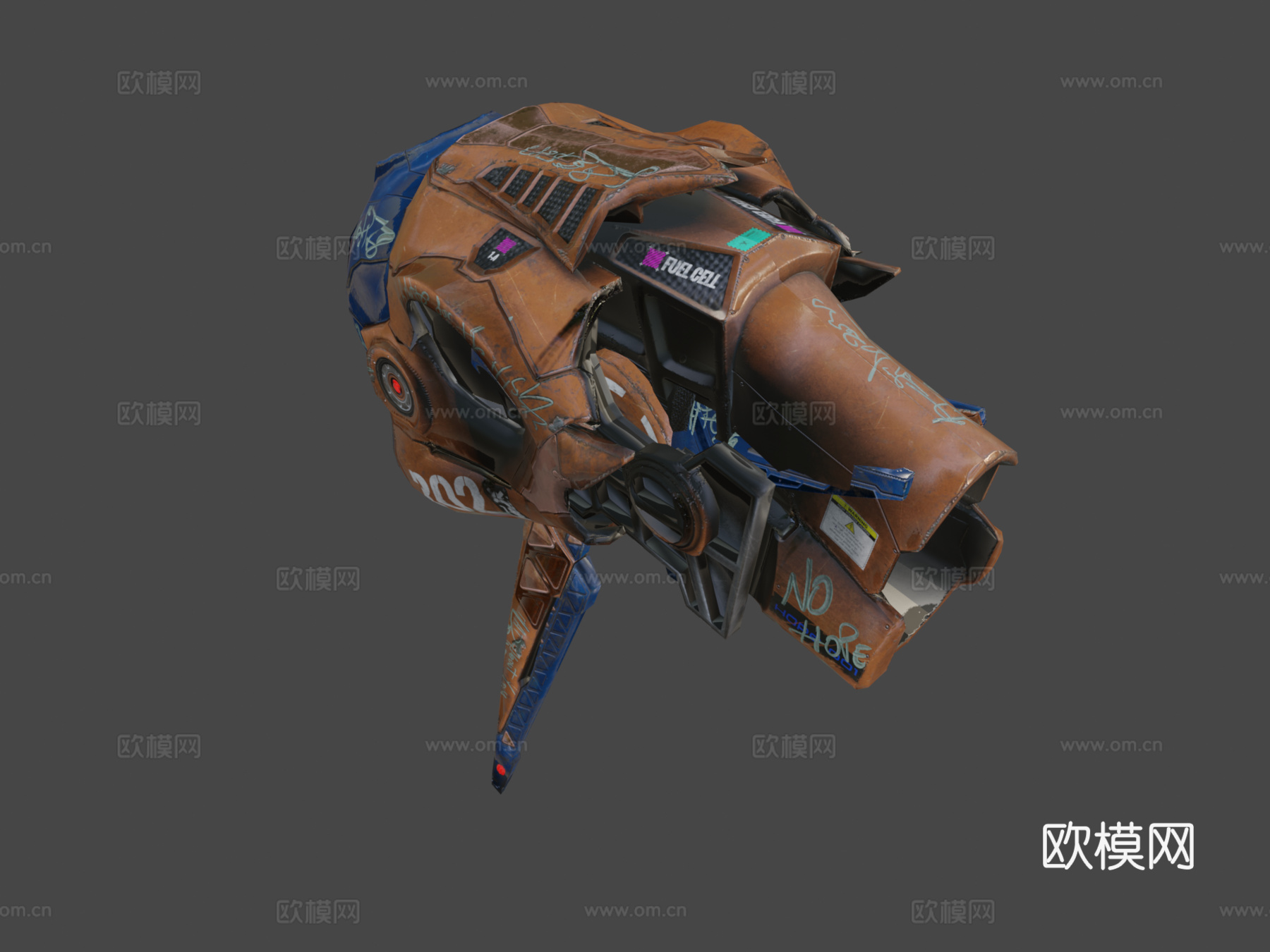 科幻潜艇无人机su模型