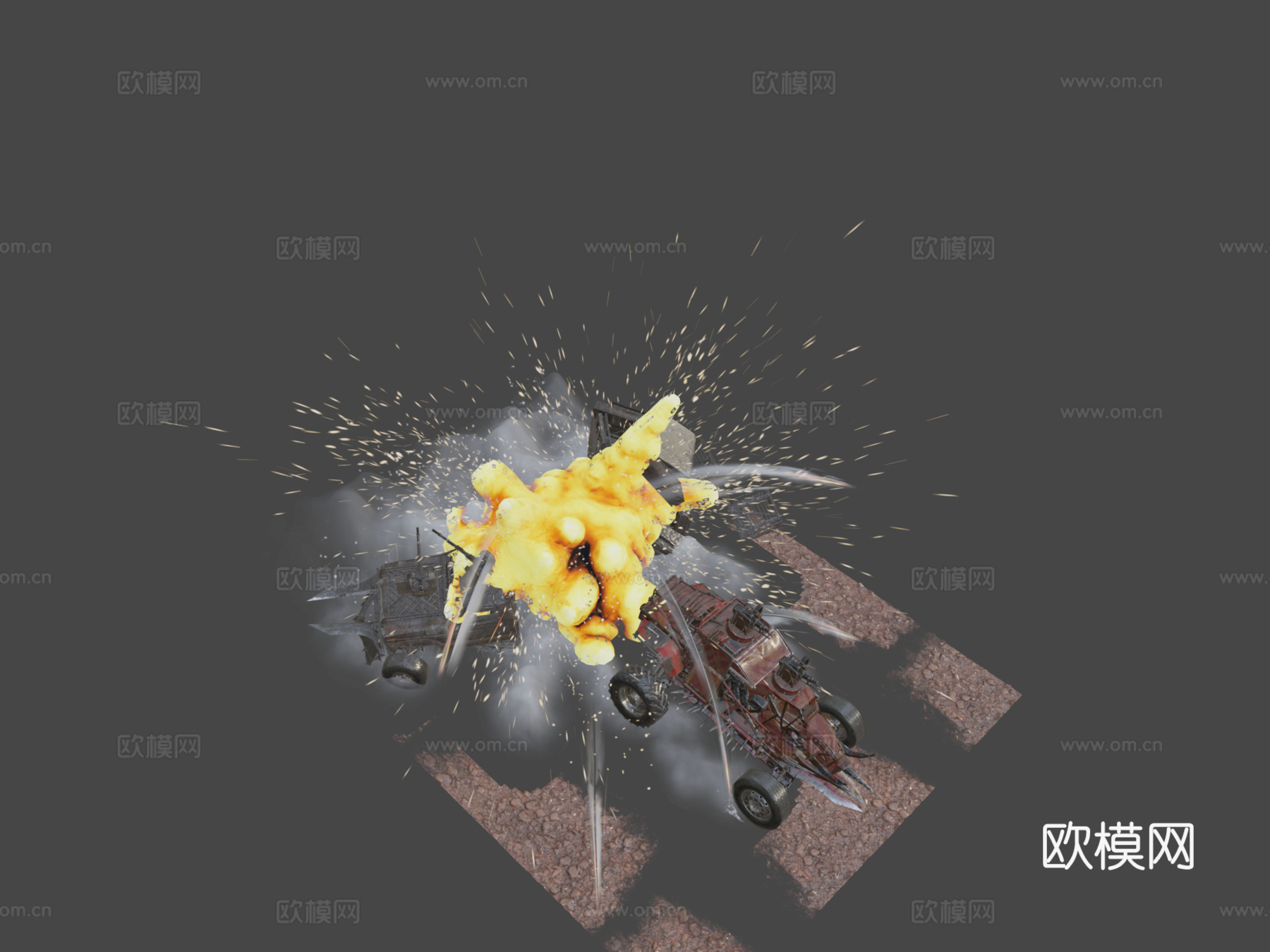 交叉火力-狂猎su模型