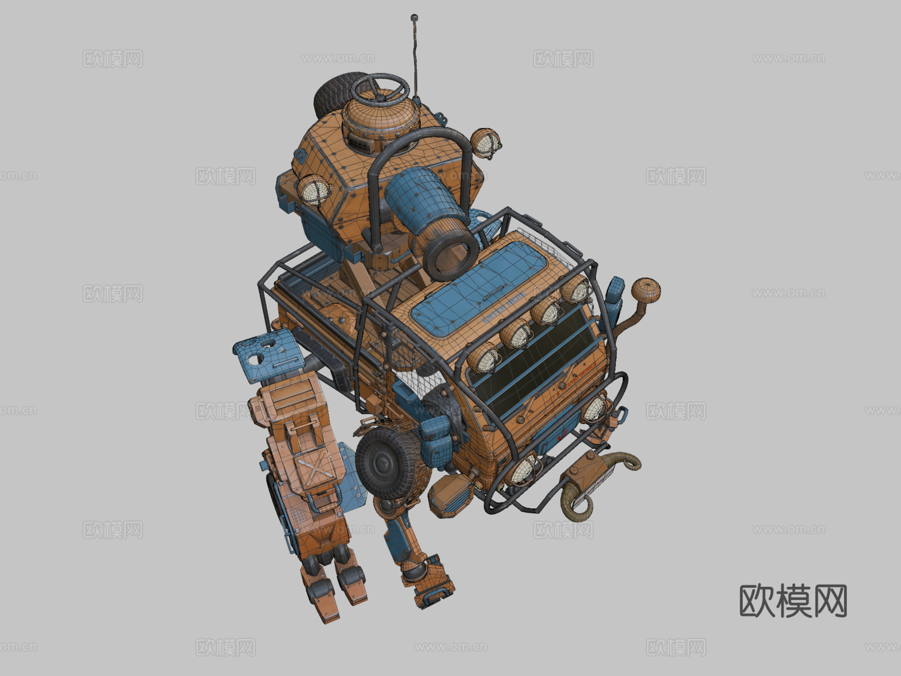 轻型卡车侦察运输车su模型