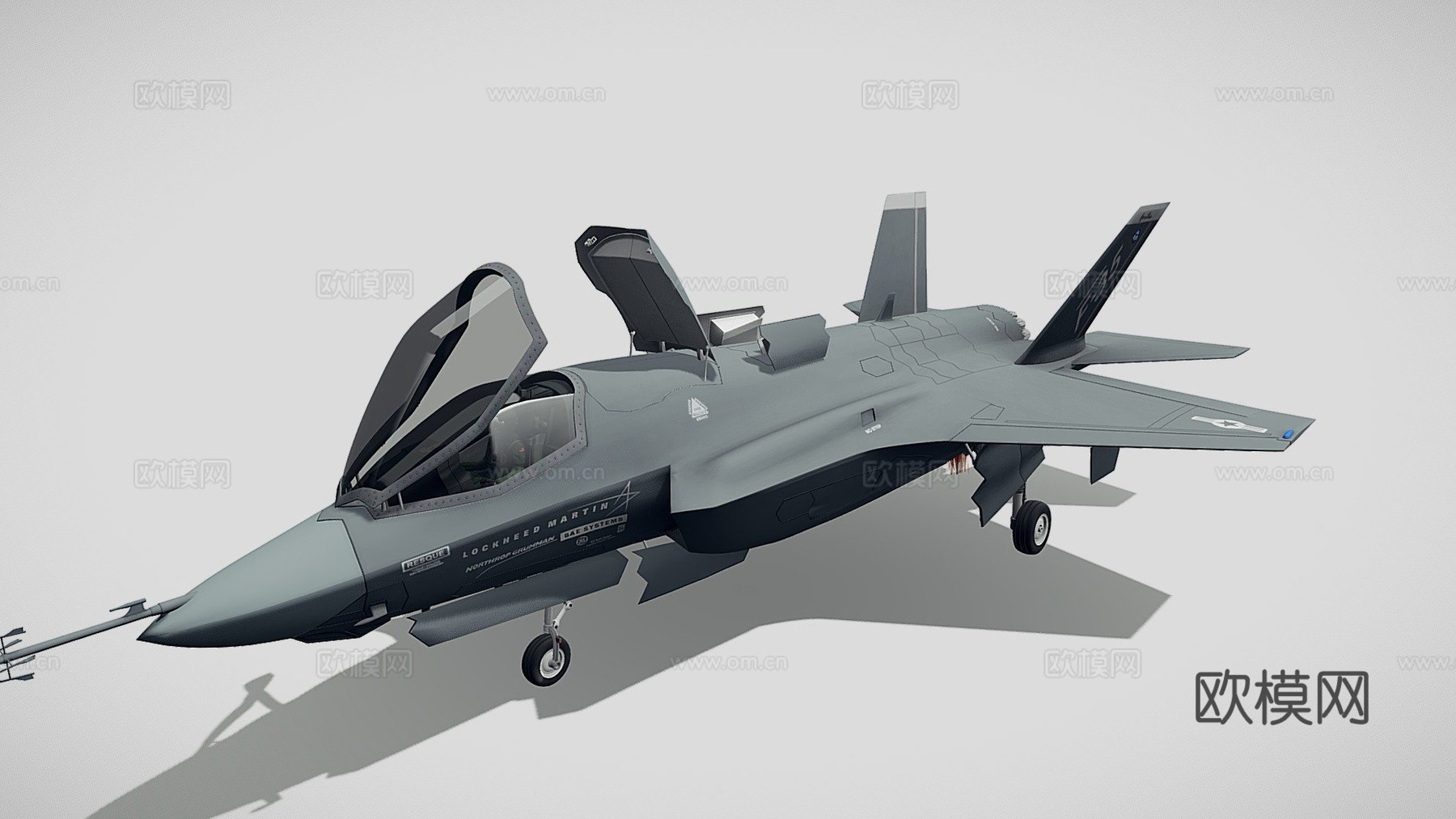 洛克希德·马丁F-35闪电II（松鼠3D）_1su模型