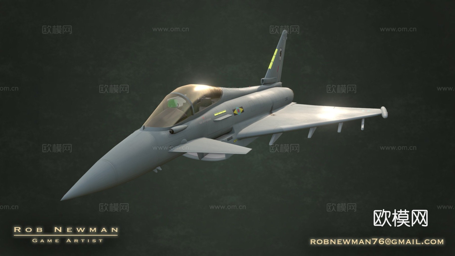 欧洲台风战斗机游戏道具su模型