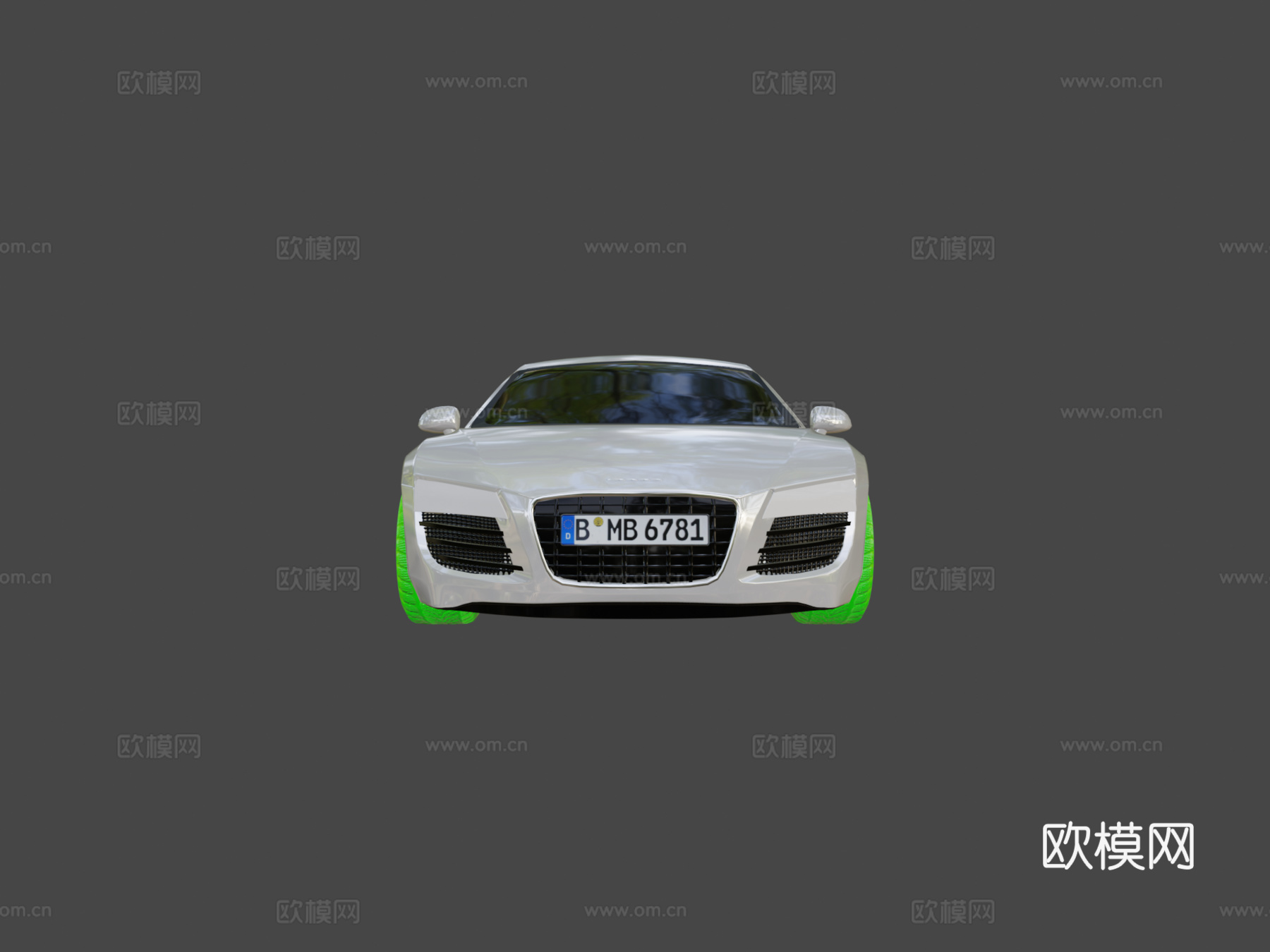 奥迪R8三维模型su模型