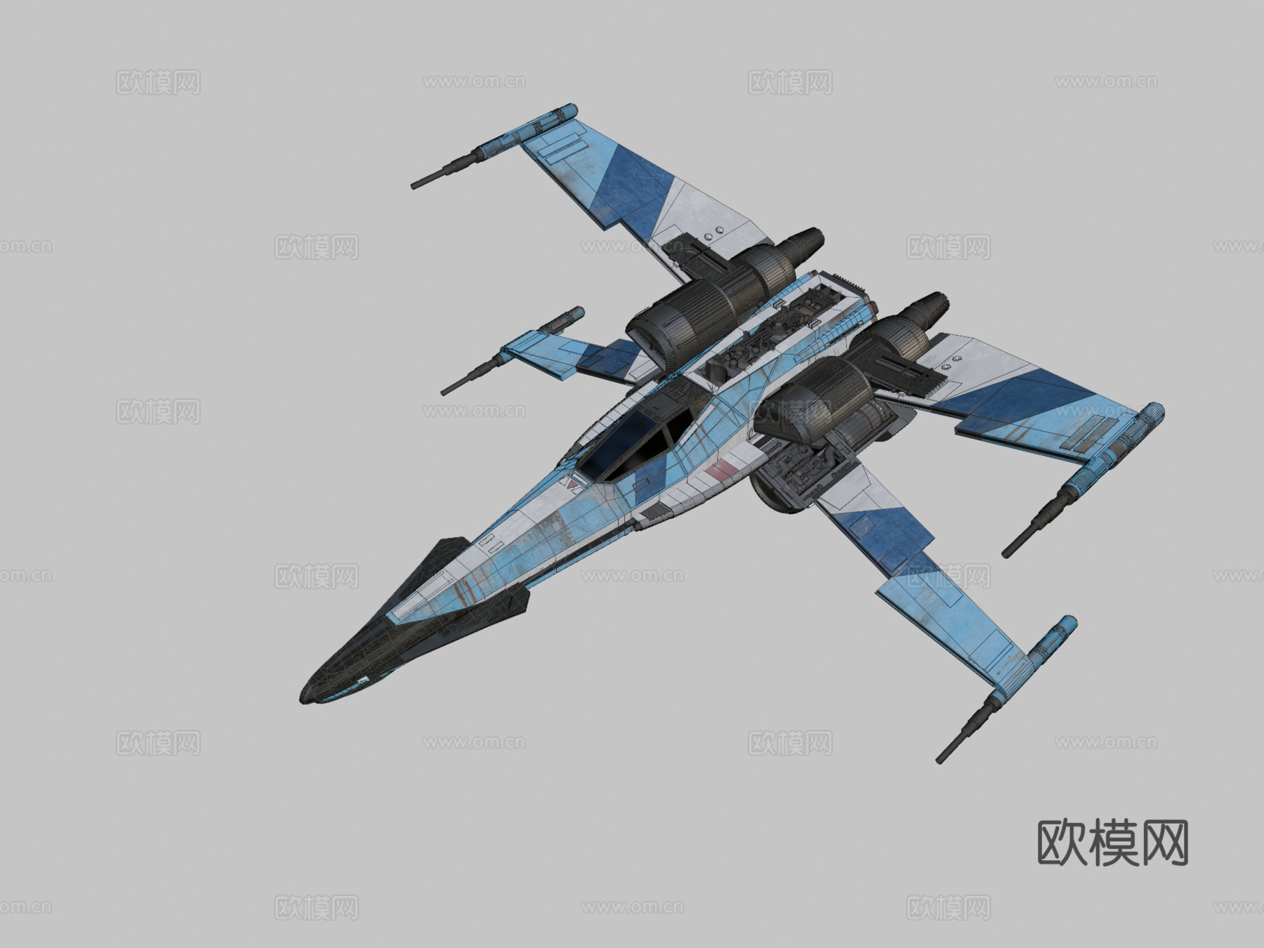 T-85 X翼战机su模型