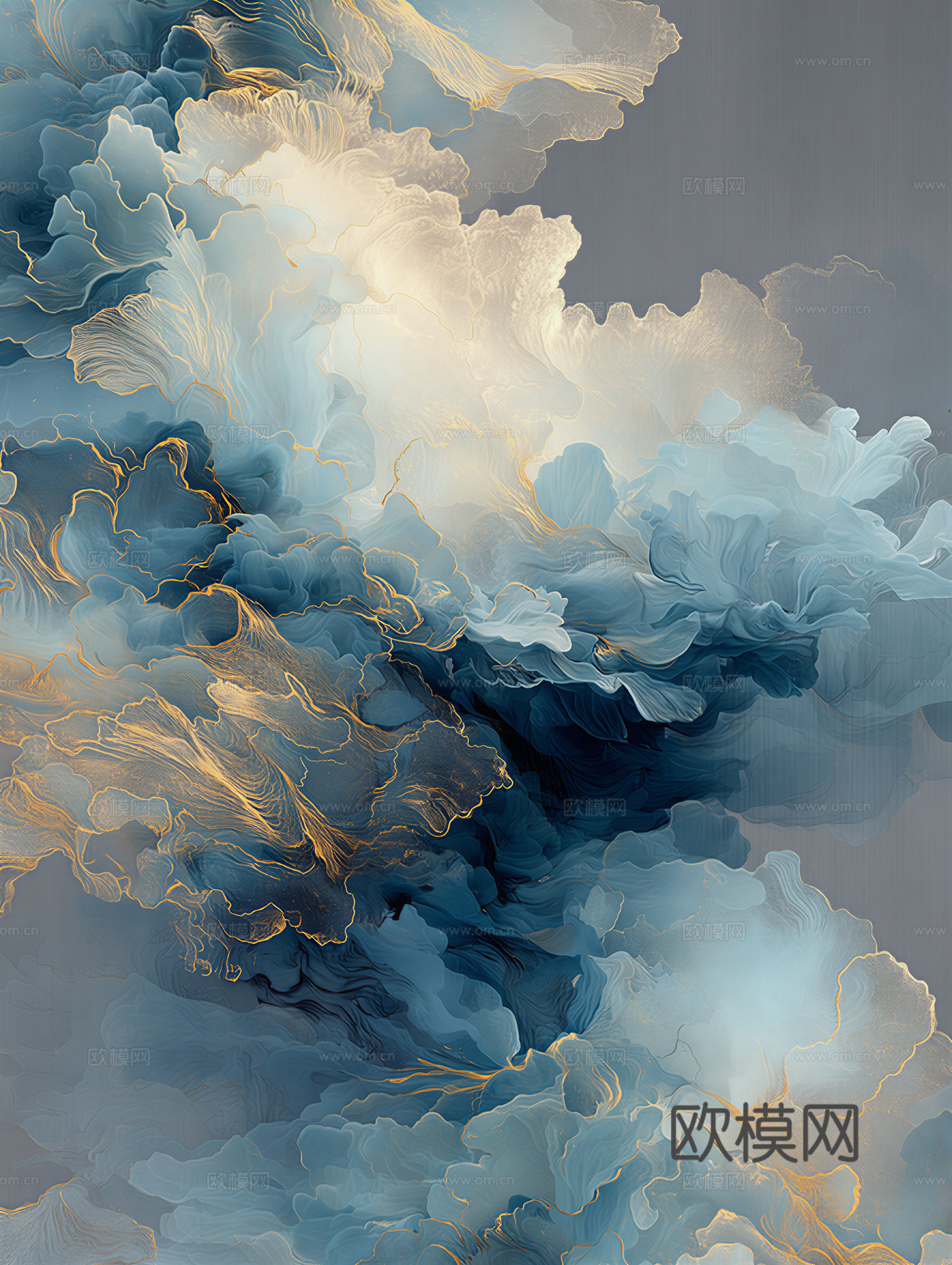 新中式抽象画纹理