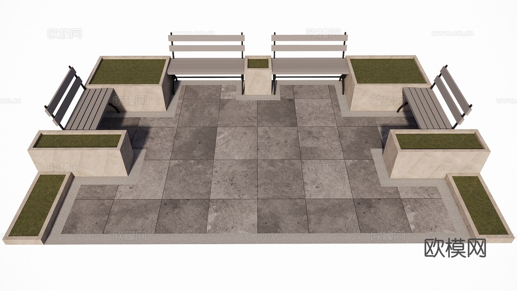 户外景观装置su模型