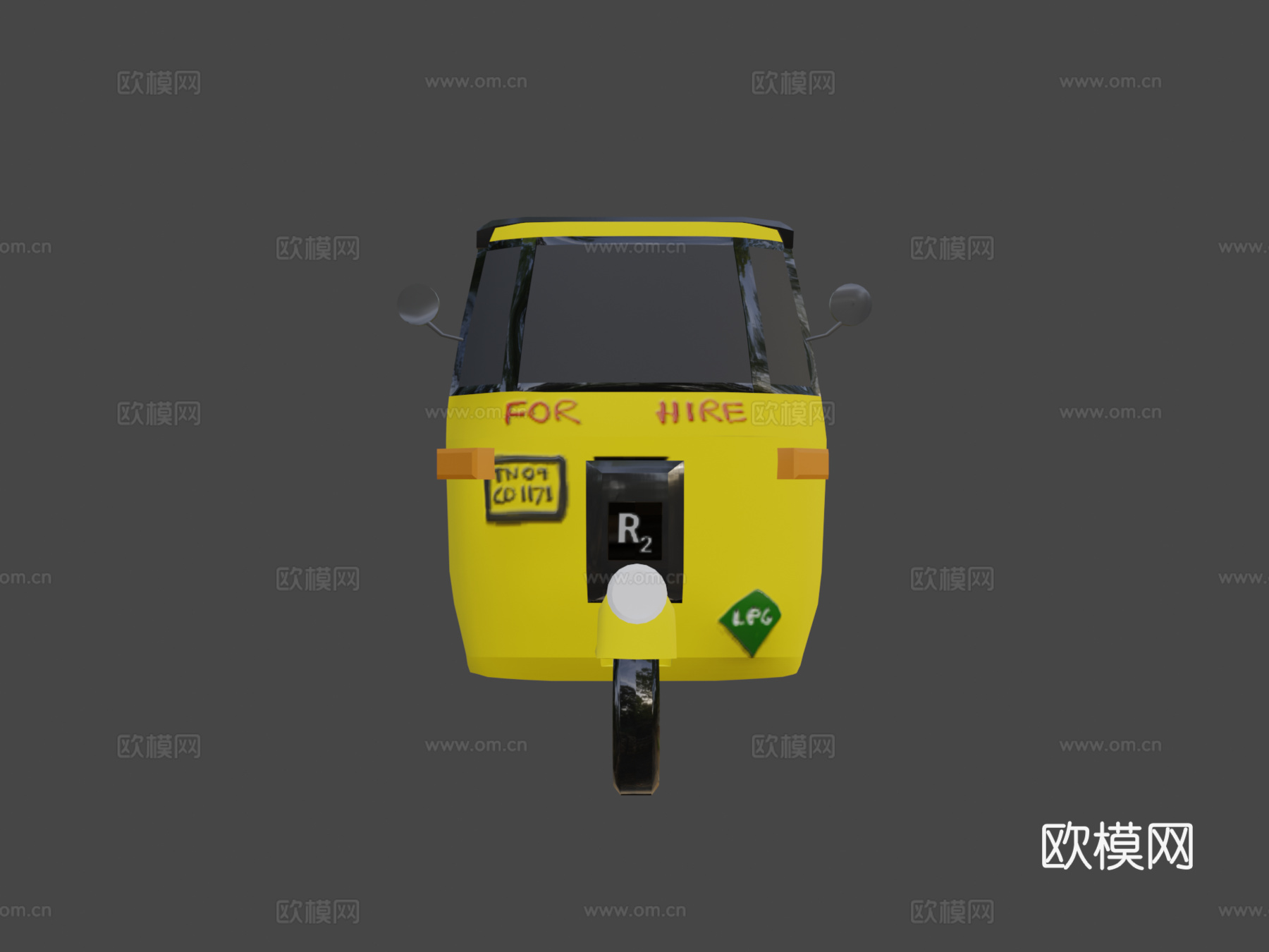 自动三轮车su模型