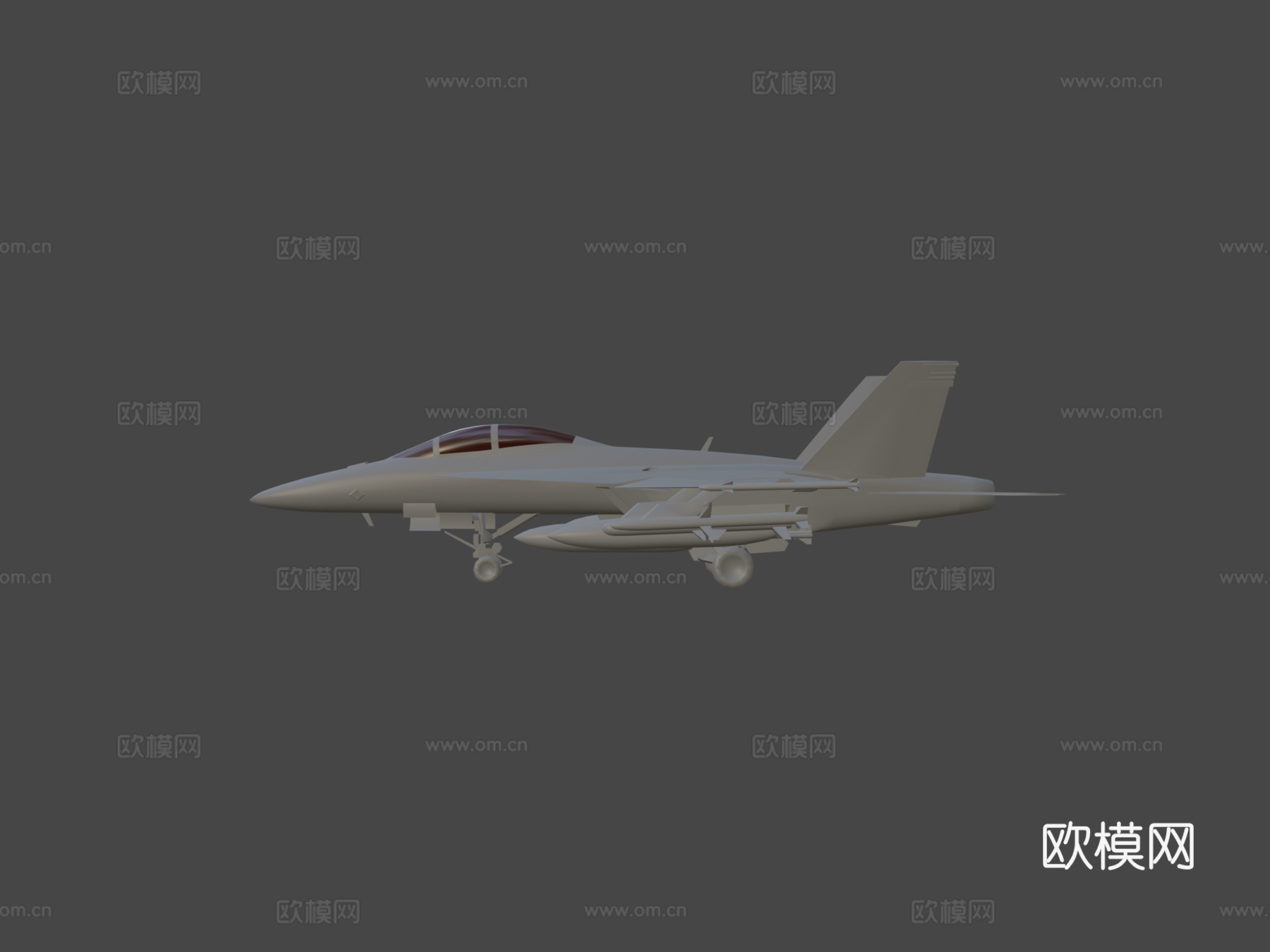 低多边形1-1 F-A-18F超级大黄蜂su模型