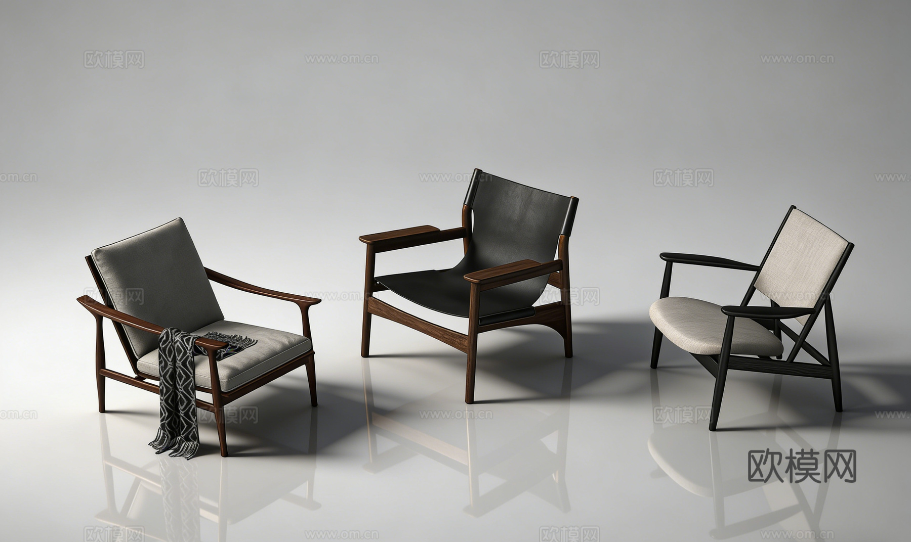 现代单椅su模型