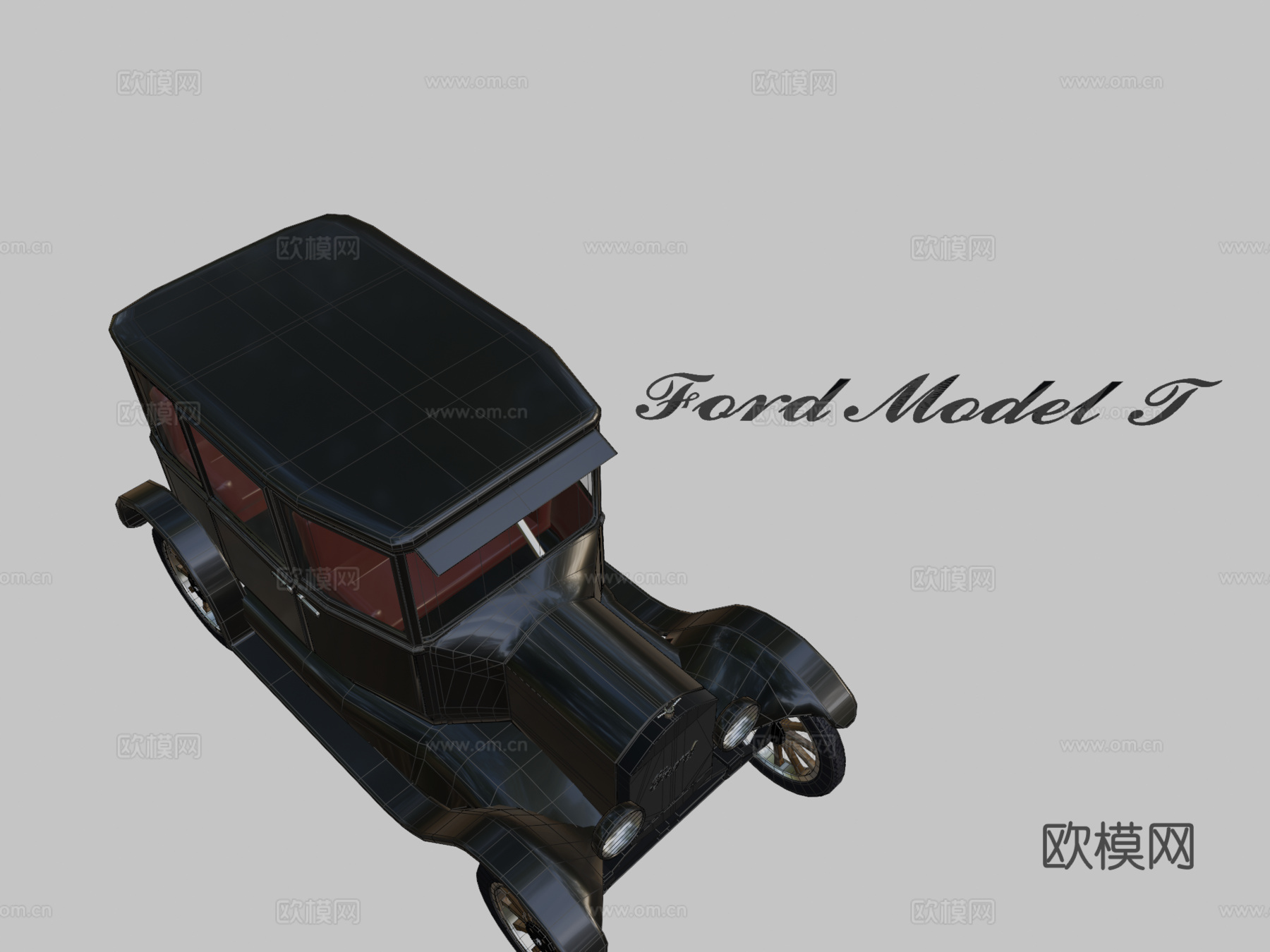 福特T型车v2可下载su模型