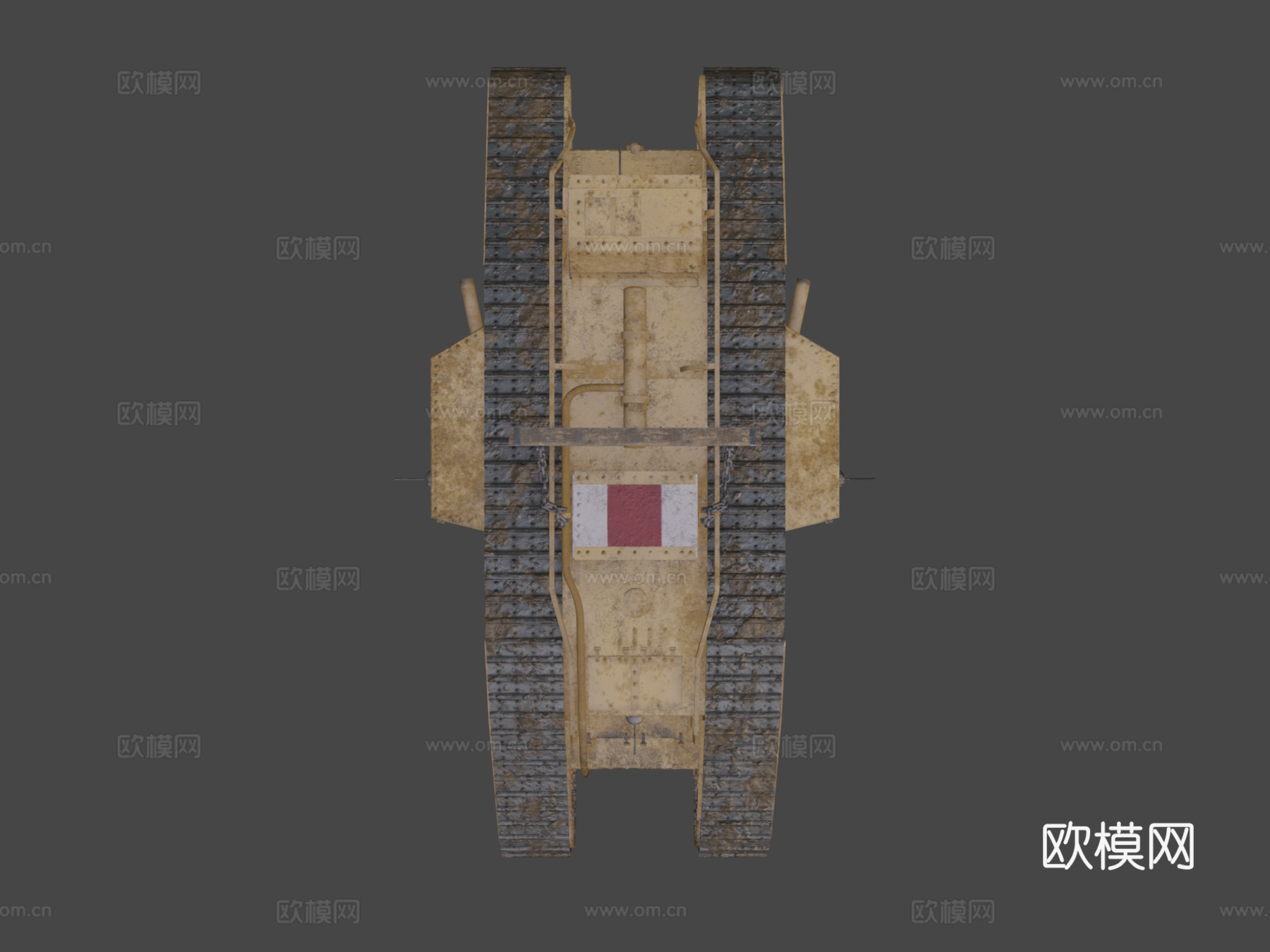 马克 V 一战坦克su模型