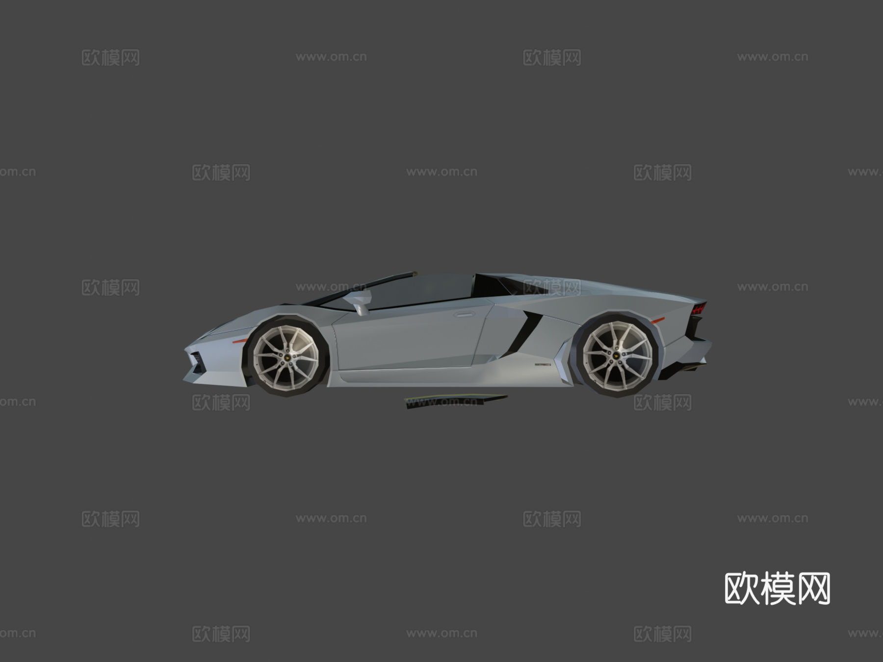 款兰博基尼埃文塔多lp700-4敞篷版su模型