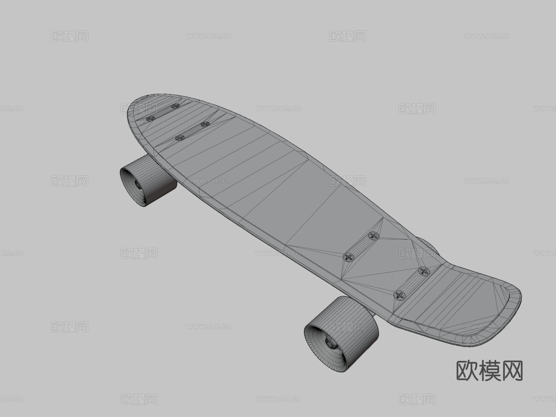 巡游滑板su模型