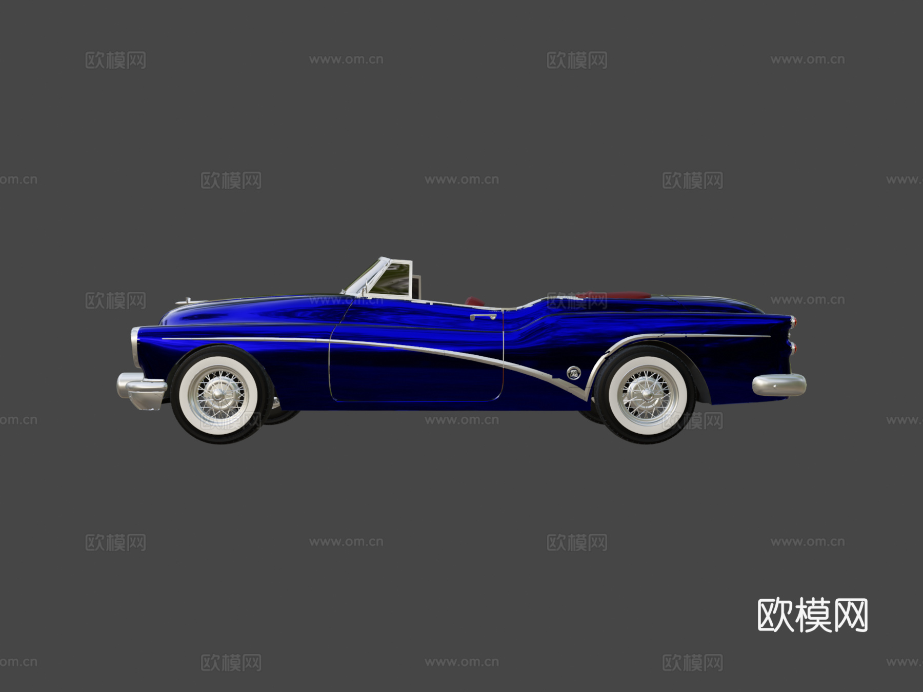 年别克云雀敞篷车su模型