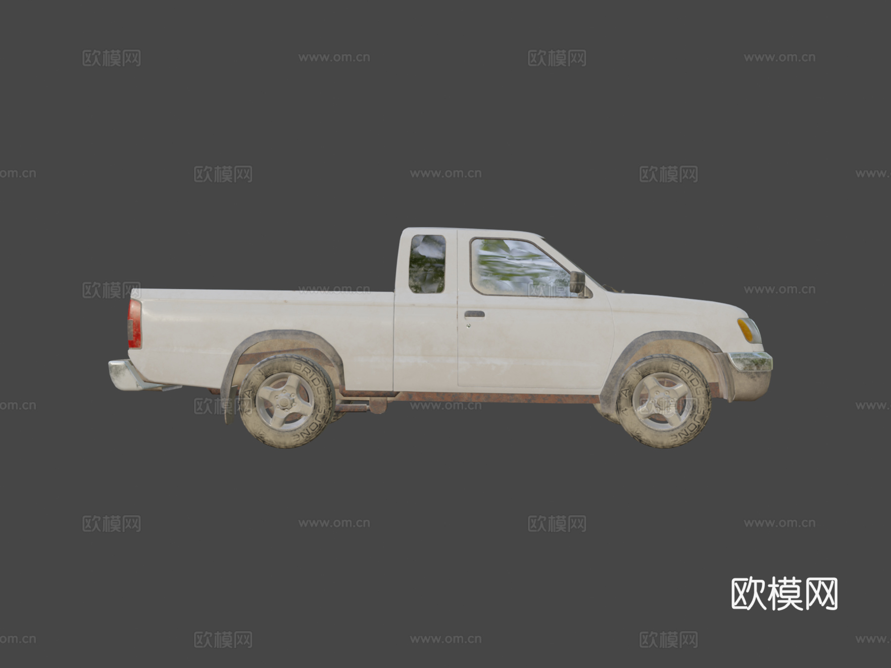 日产四驱车su模型