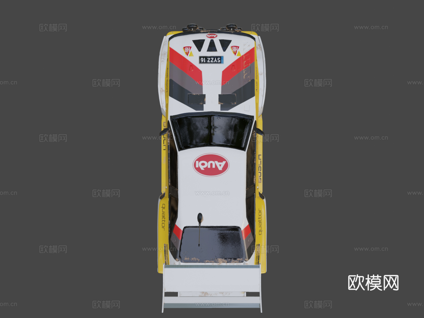 奥迪 Quattro S1su模型