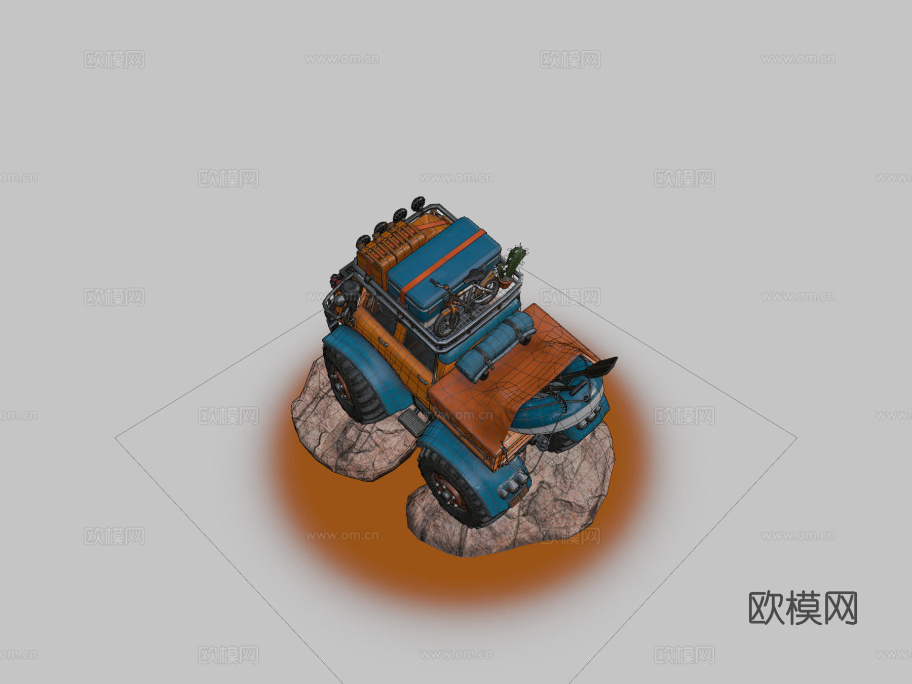 强大卡车-快乐露营者su模型