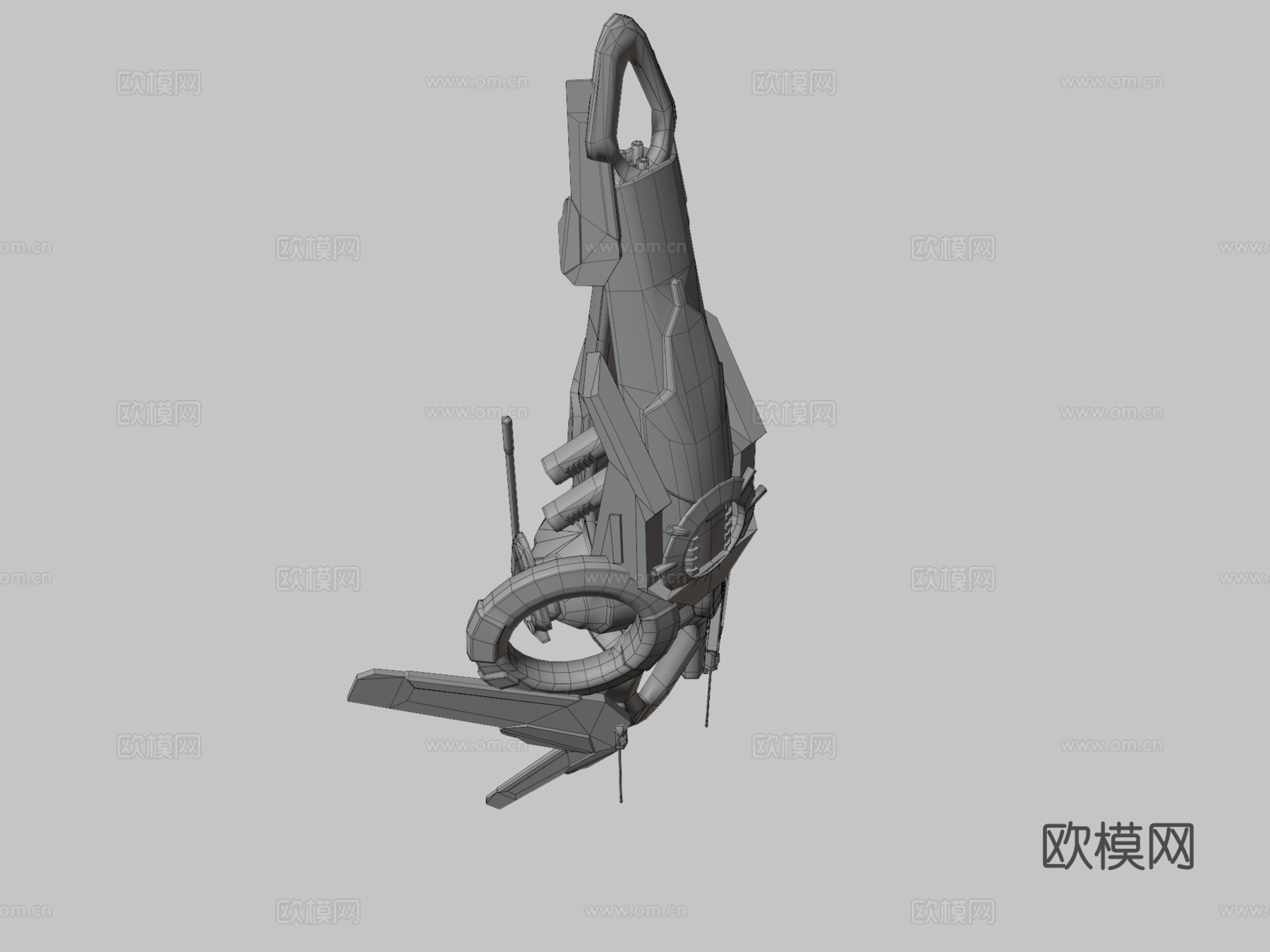 无人机V2赛博科技su模型