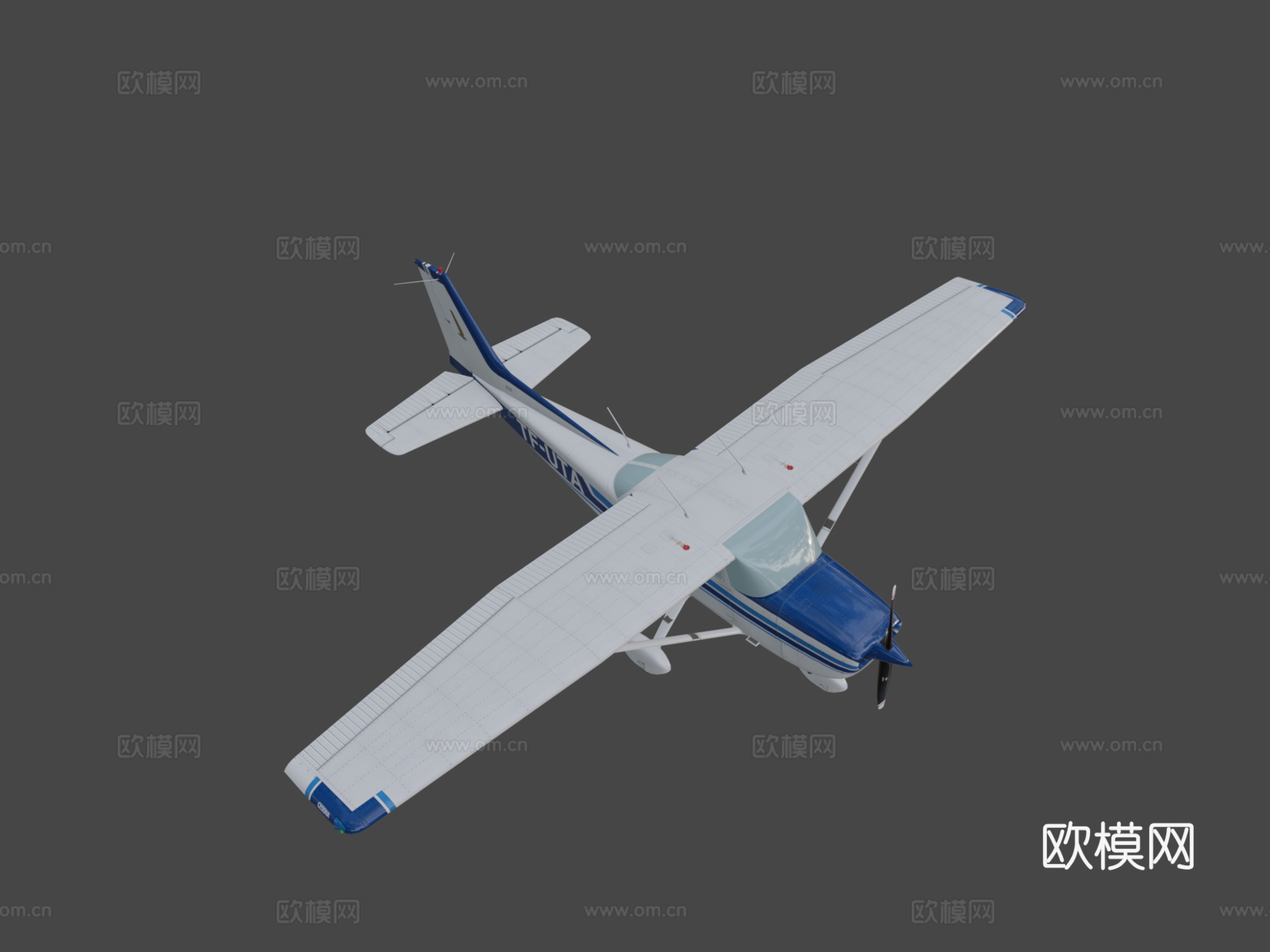 塞斯纳-172飞机su模型