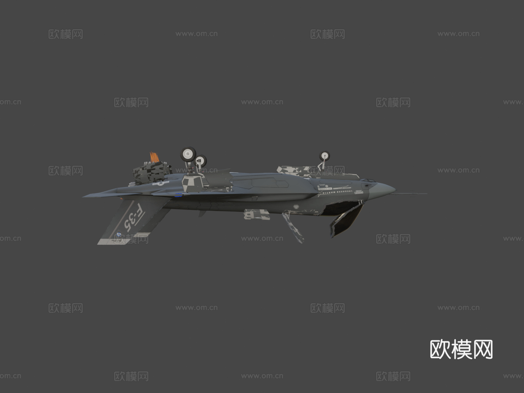 洛克希德·马丁F-35闪电II（松鼠3D）_1su模型