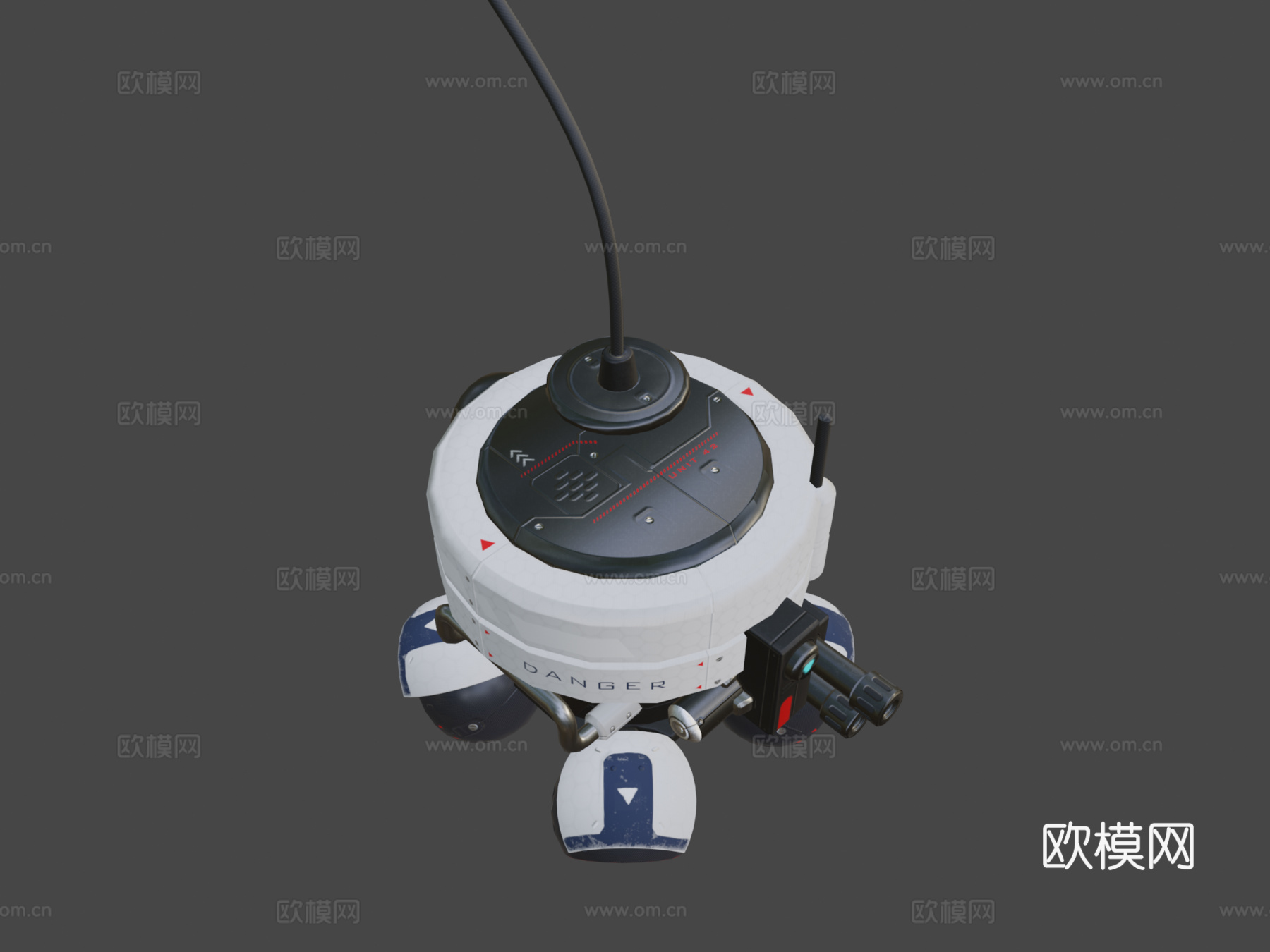 警用无人机su模型