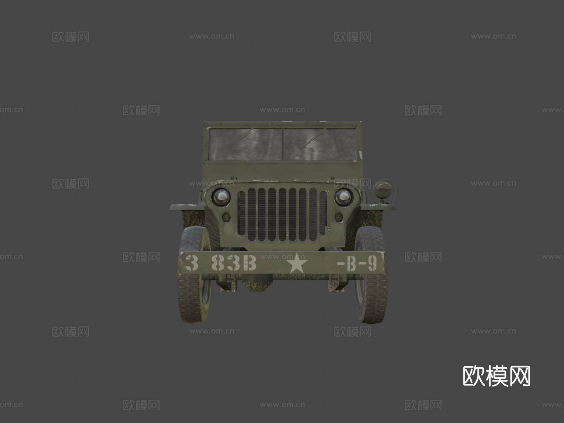 吉普威利斯1944款su模型