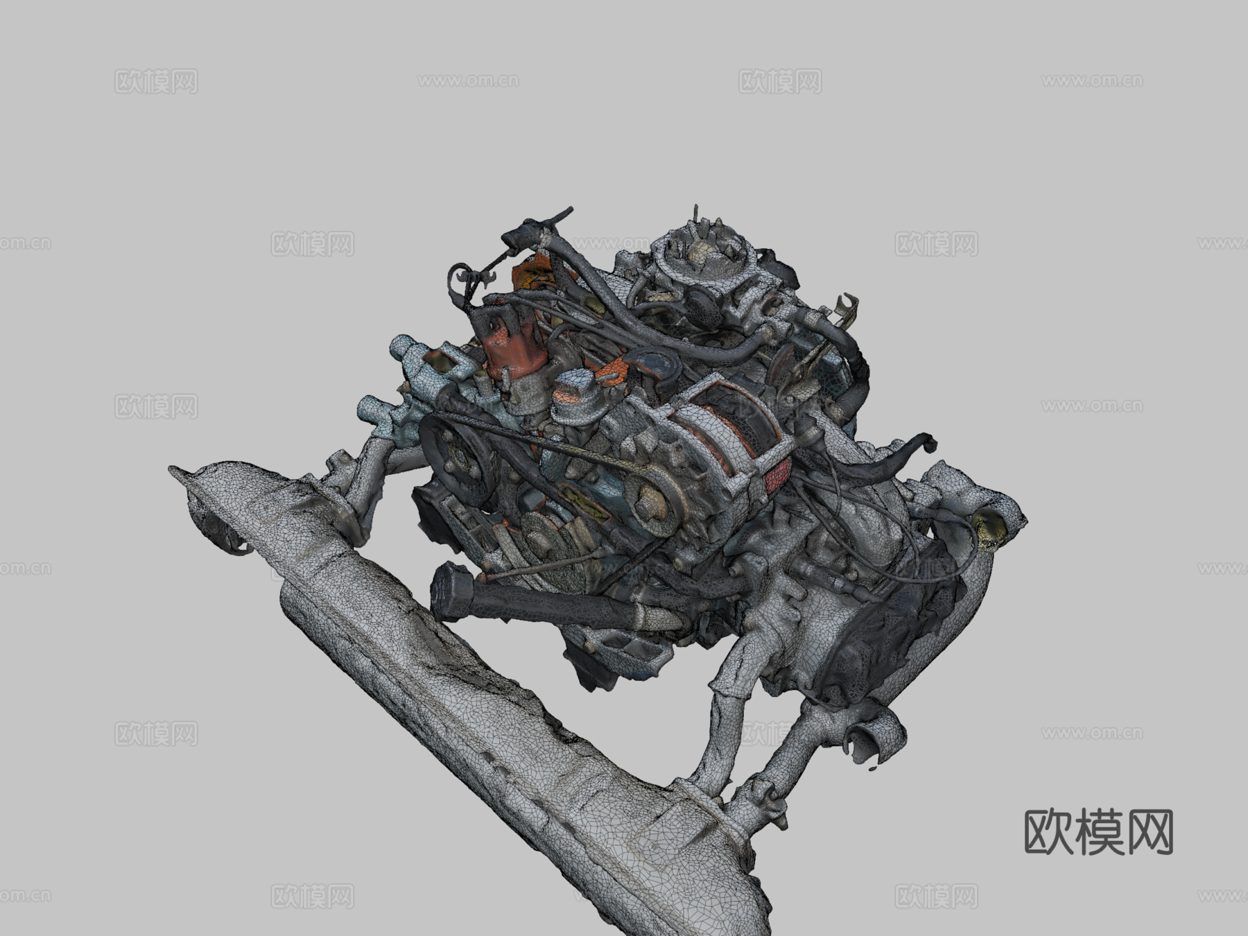 汽车引擎 - 01su模型