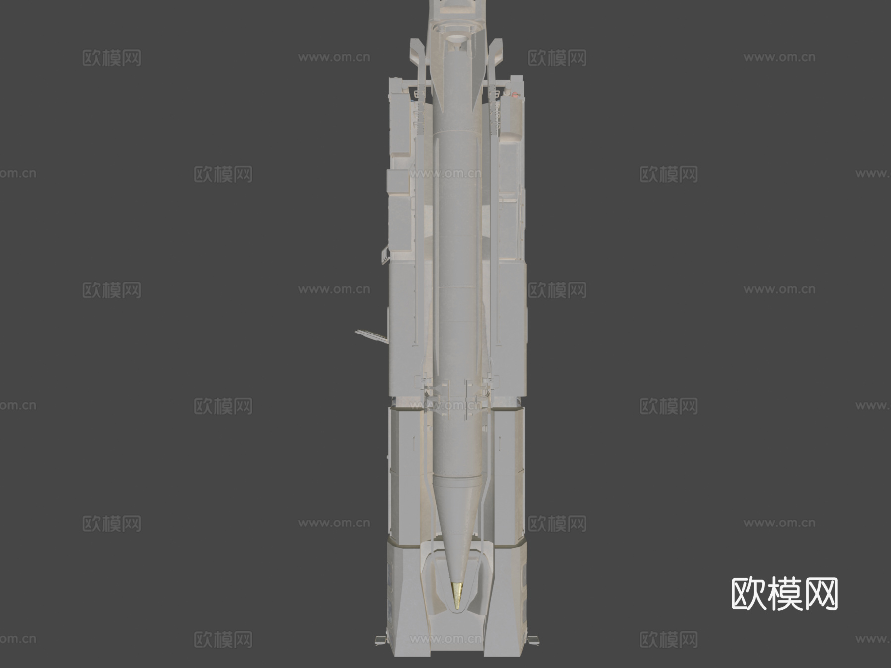 沙漠飞毛腿导弹发射器su模型