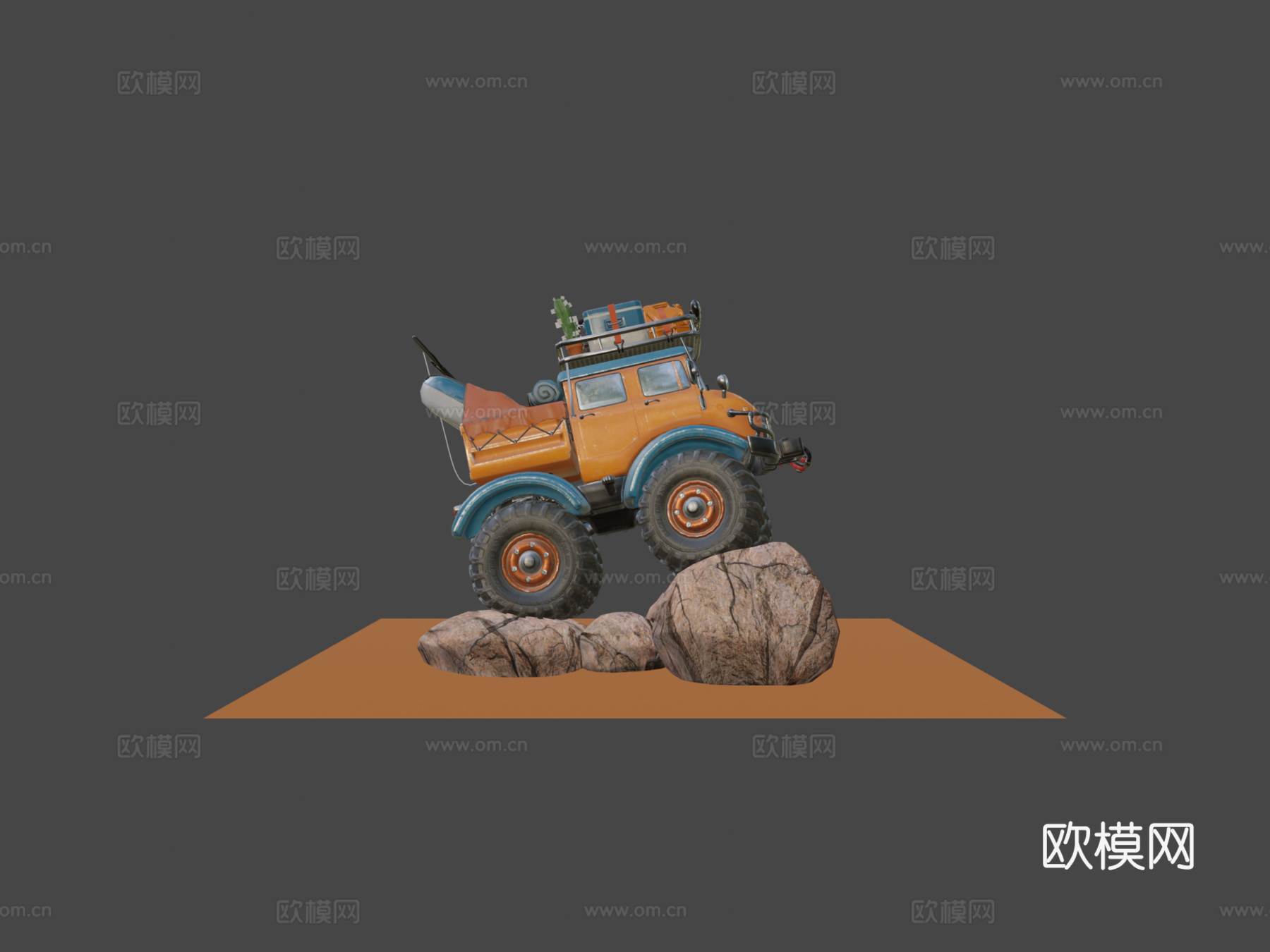 强大卡车-快乐露营者su模型