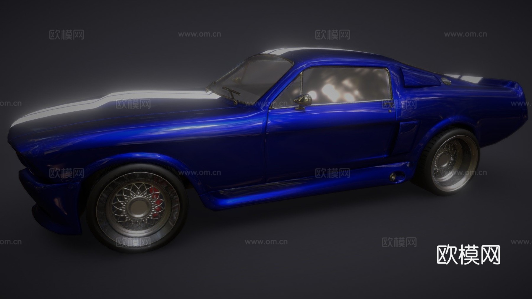 '67款野马su模型