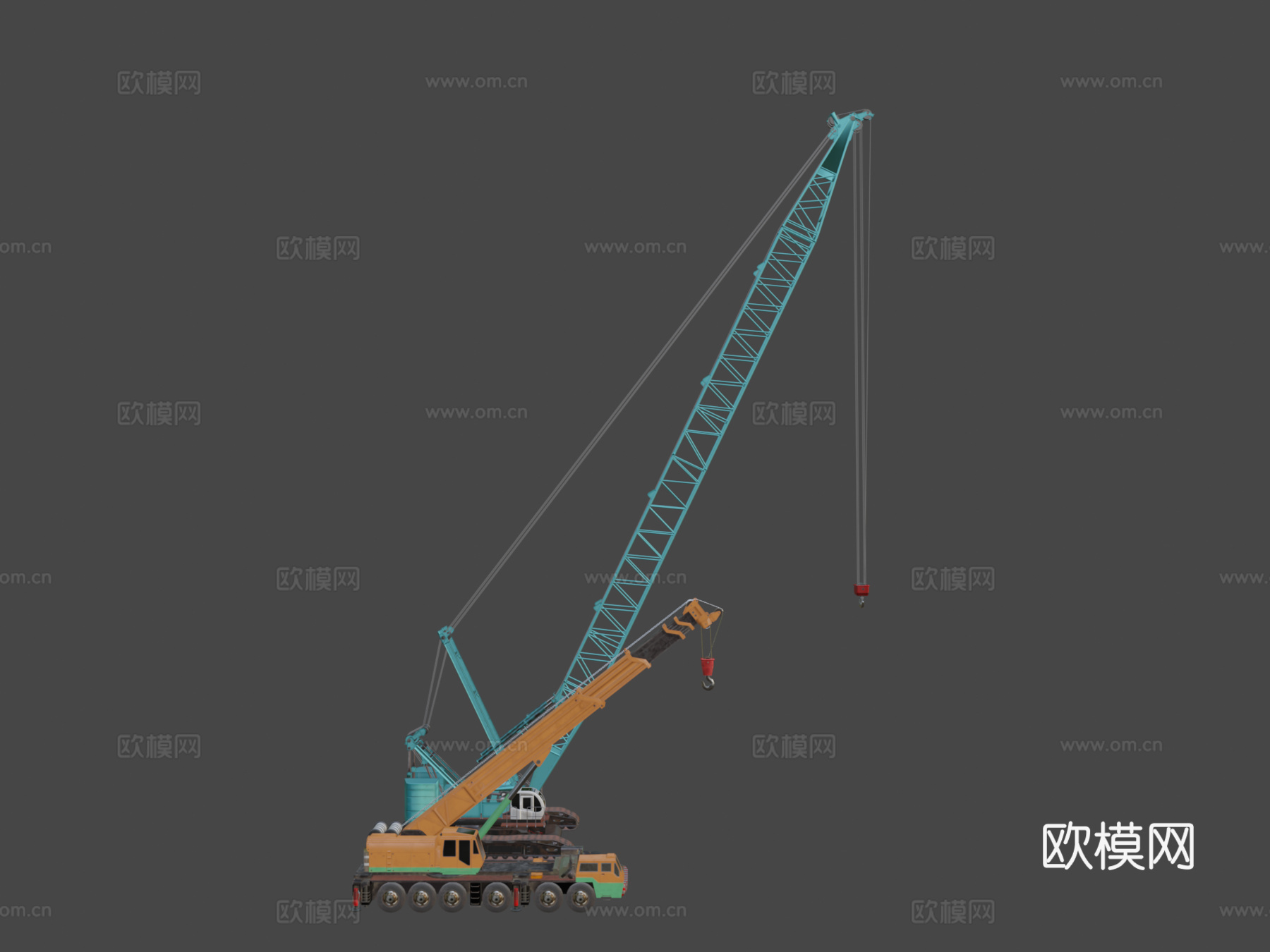 KA-2000与SCX2800-2起重机su模型